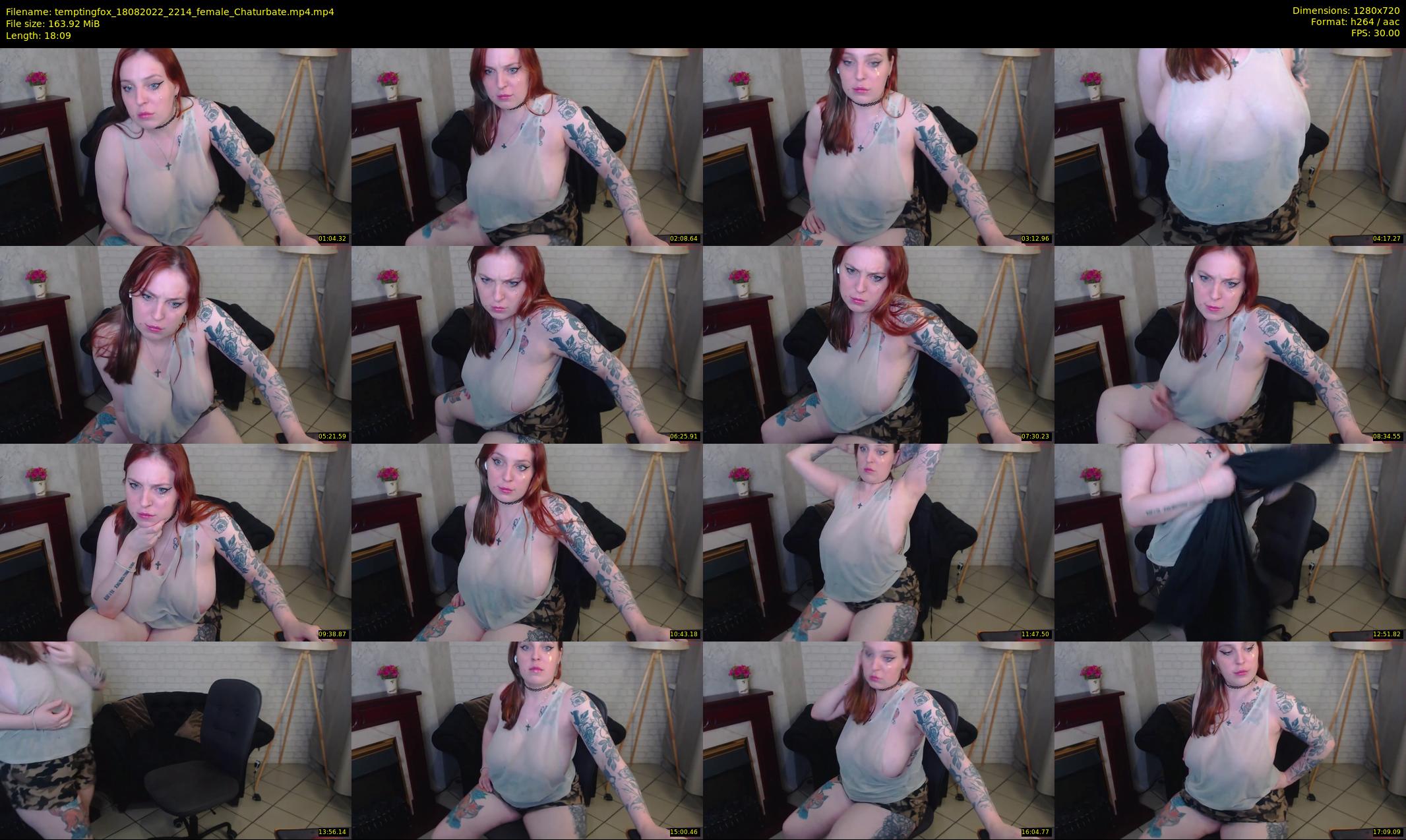 temptingfox — 19 minute Chaturbate female cam show recording, 720p, Aug 18, 2022