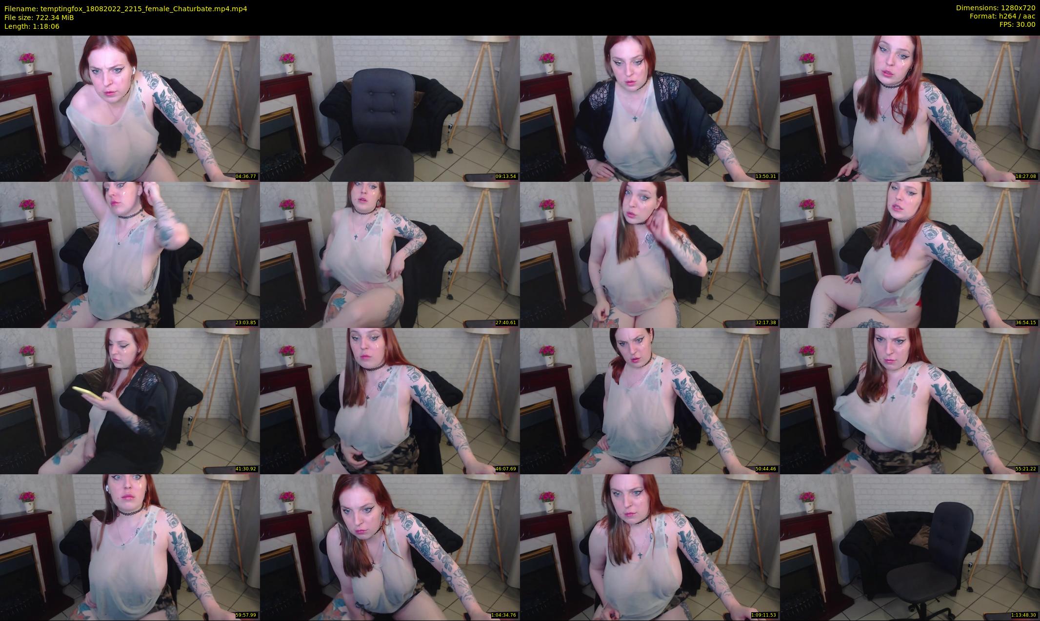 temptingfox — 79 minute Chaturbate female cam show recording, 720p, Aug 18, 2022