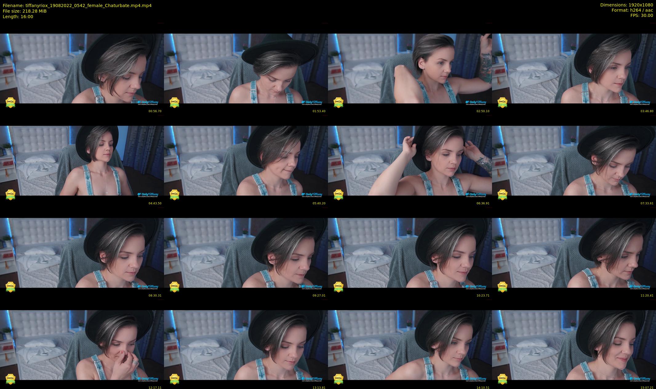 tiffanyriox — 16 minute Chaturbate female cam show recording, 1080p, Aug 19, 2022