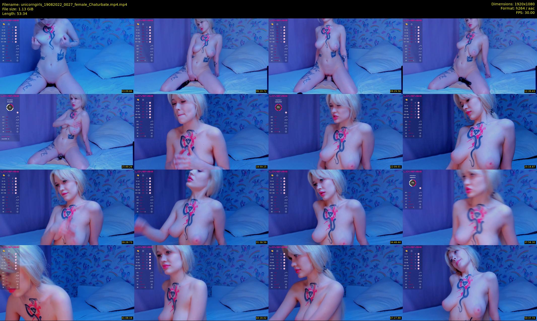 unicorngirls — 54 minute Chaturbate couple cam show recording, 1080p, Aug 19, 2022