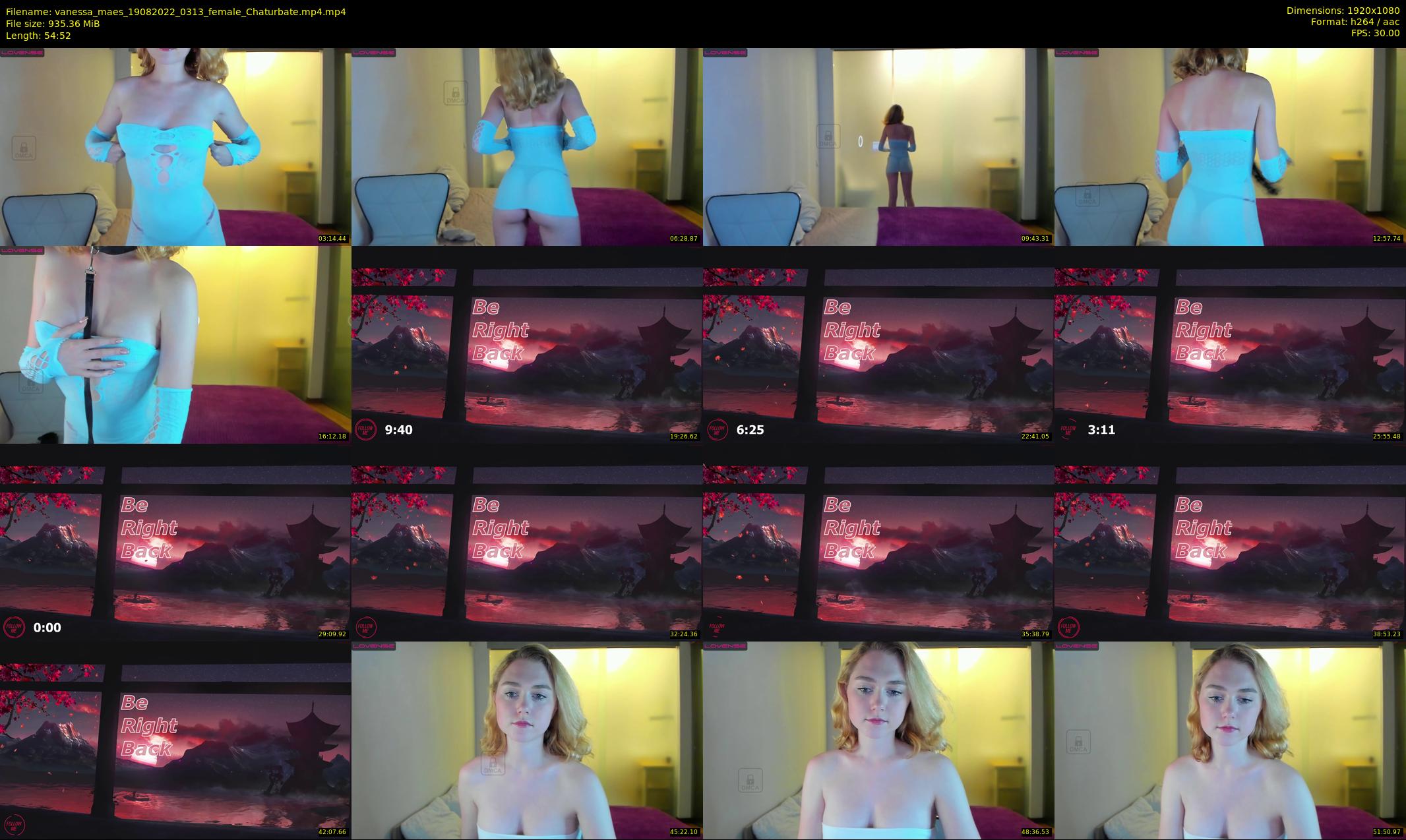 vanessa_maes — 55 minute Chaturbate female cam show recording, 1080p, Aug 19, 2022