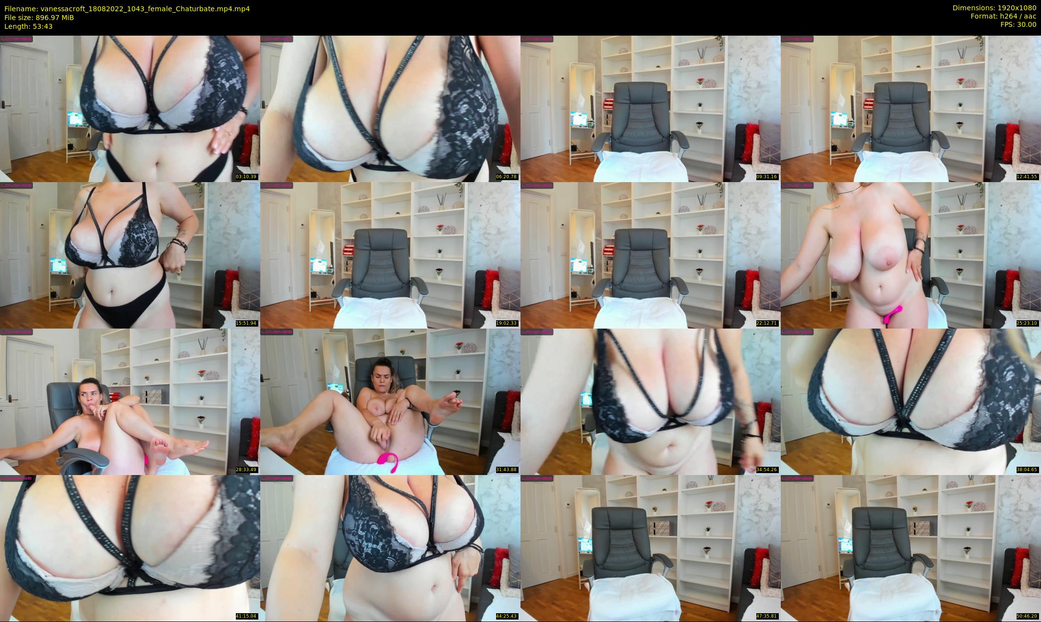 vanessacroft — 54 minute Chaturbate female cam show recording, 1080p, Aug 18, 2022