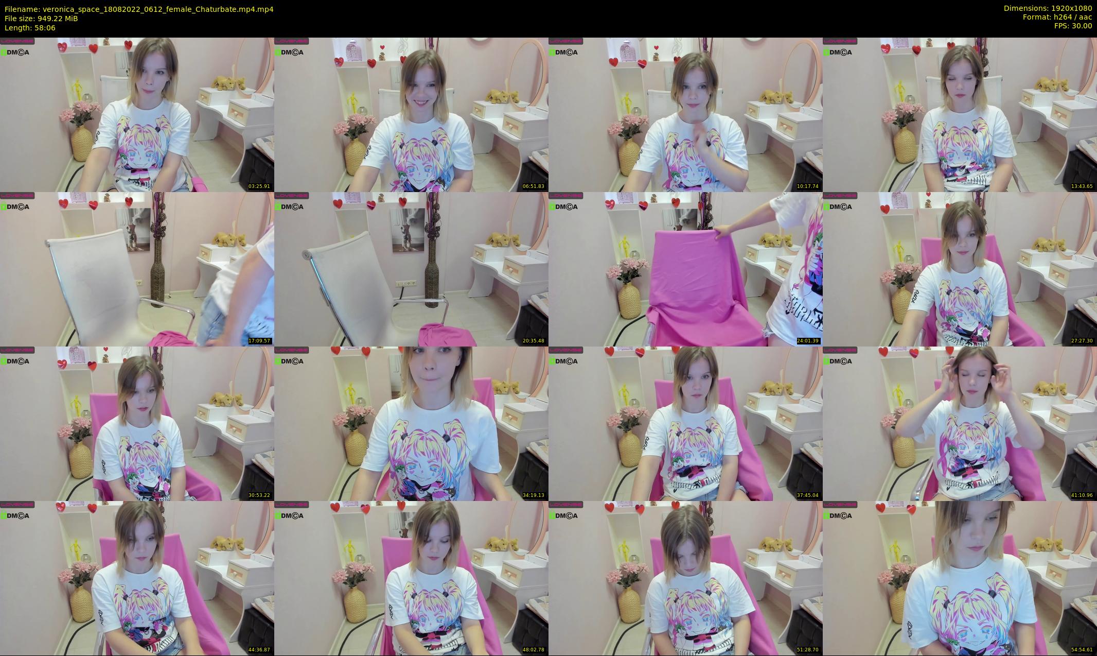 veronica_space — 59 minute Chaturbate female cam show recording, 1080p, Aug 18, 2022