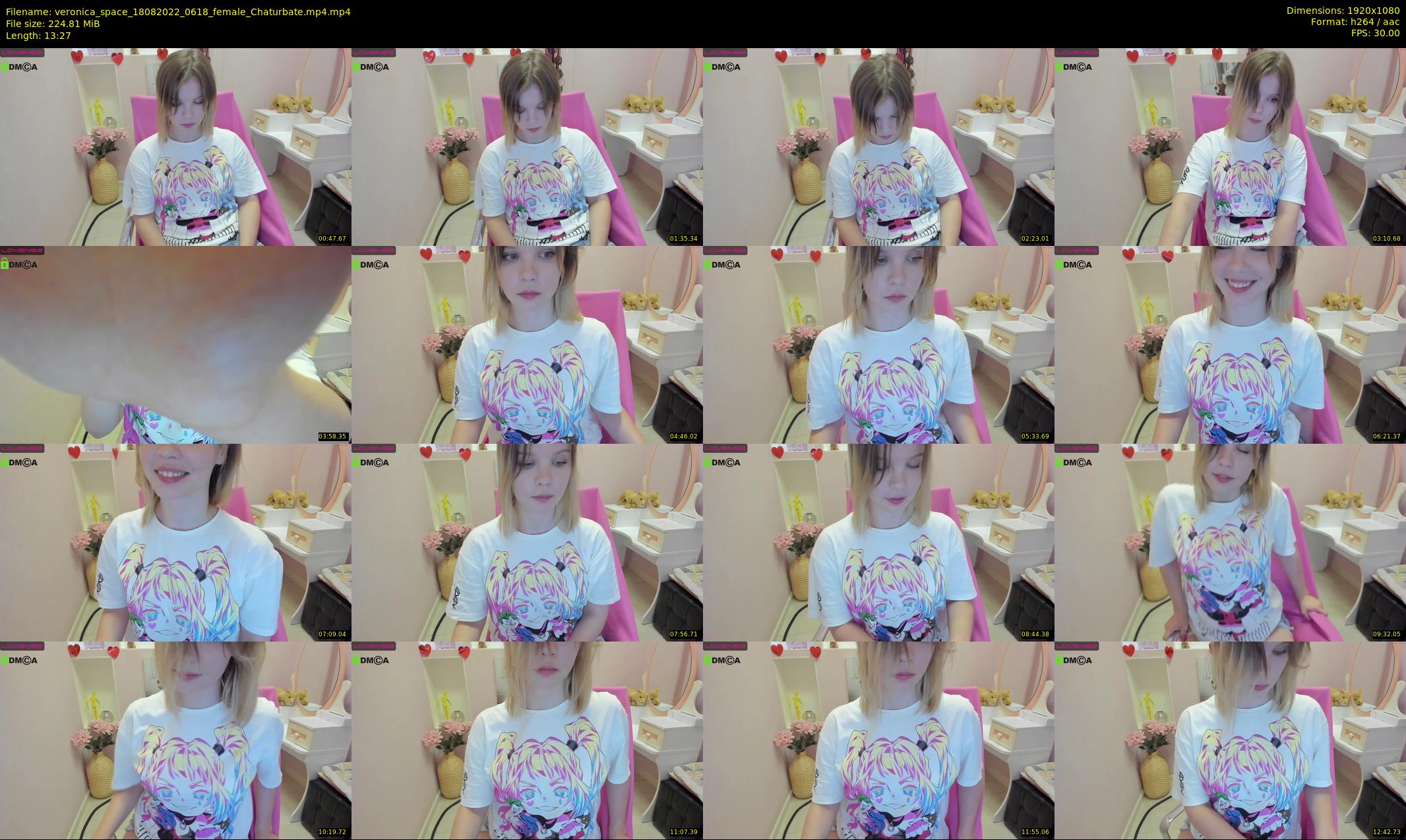 veronica_space — 14 minute Chaturbate female cam show recording, 1080p, Aug 18, 2022
