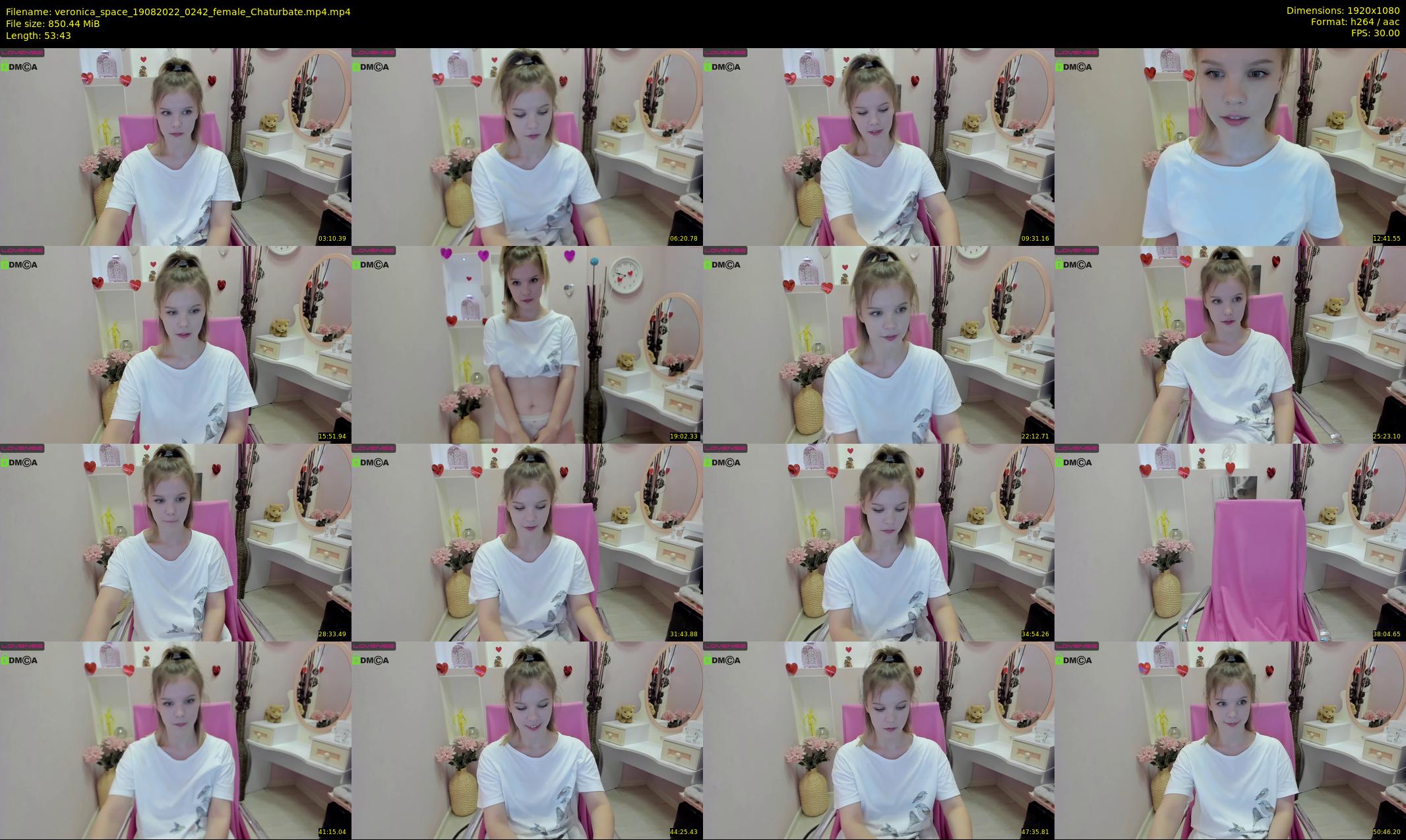 veronica_space — 54 minute Chaturbate female cam show recording, 1080p, Aug 19, 2022