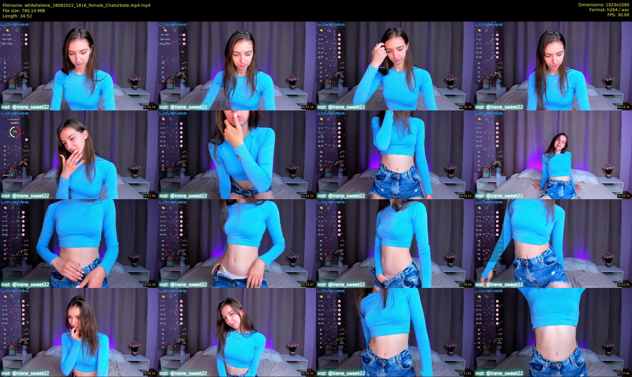 whitehelene — 35 minute Chaturbate female cam show recording, 1080p, Aug 18, 2022