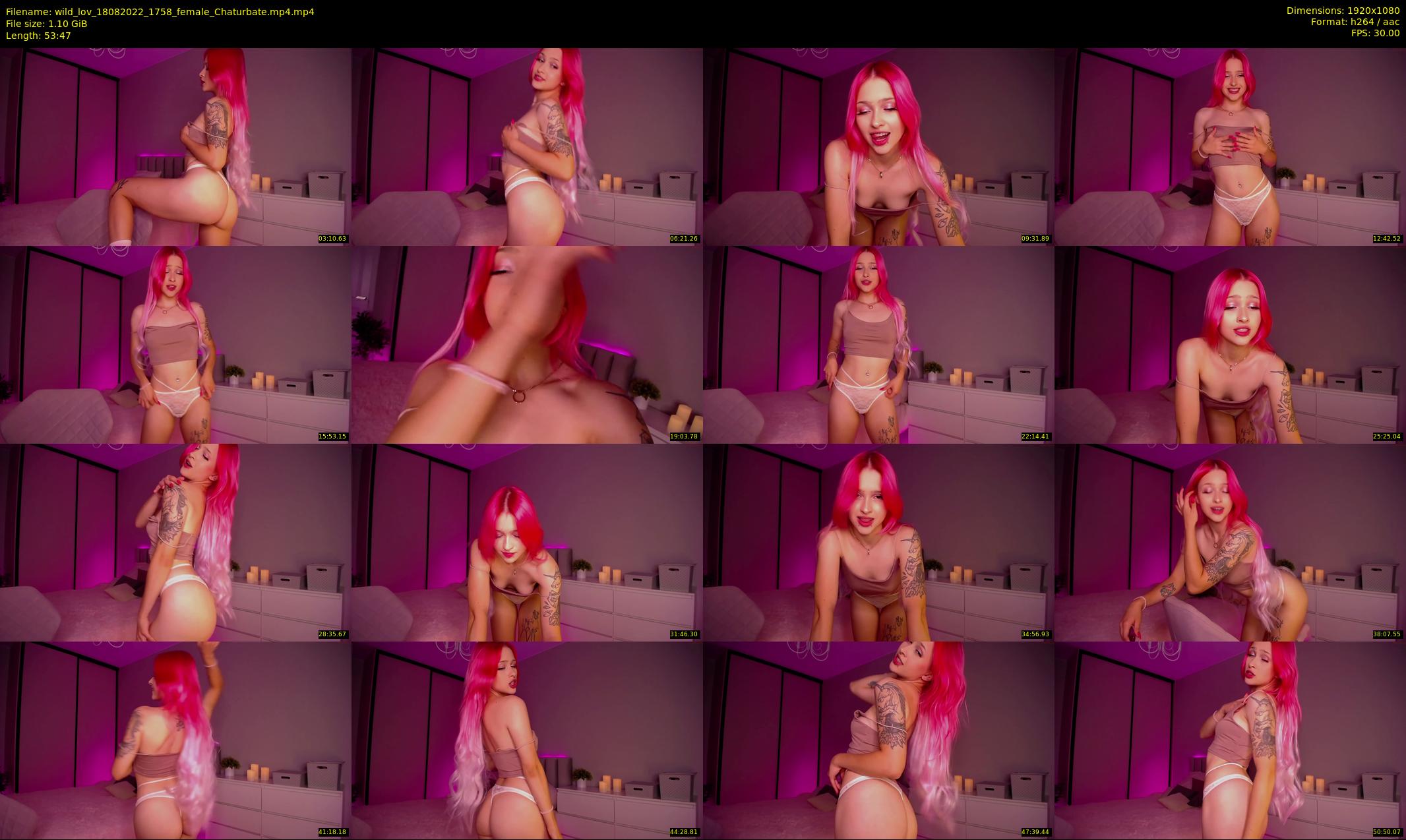 wild_lov — 54 minute Chaturbate female cam show recording, 1080p, Aug 18, 2022