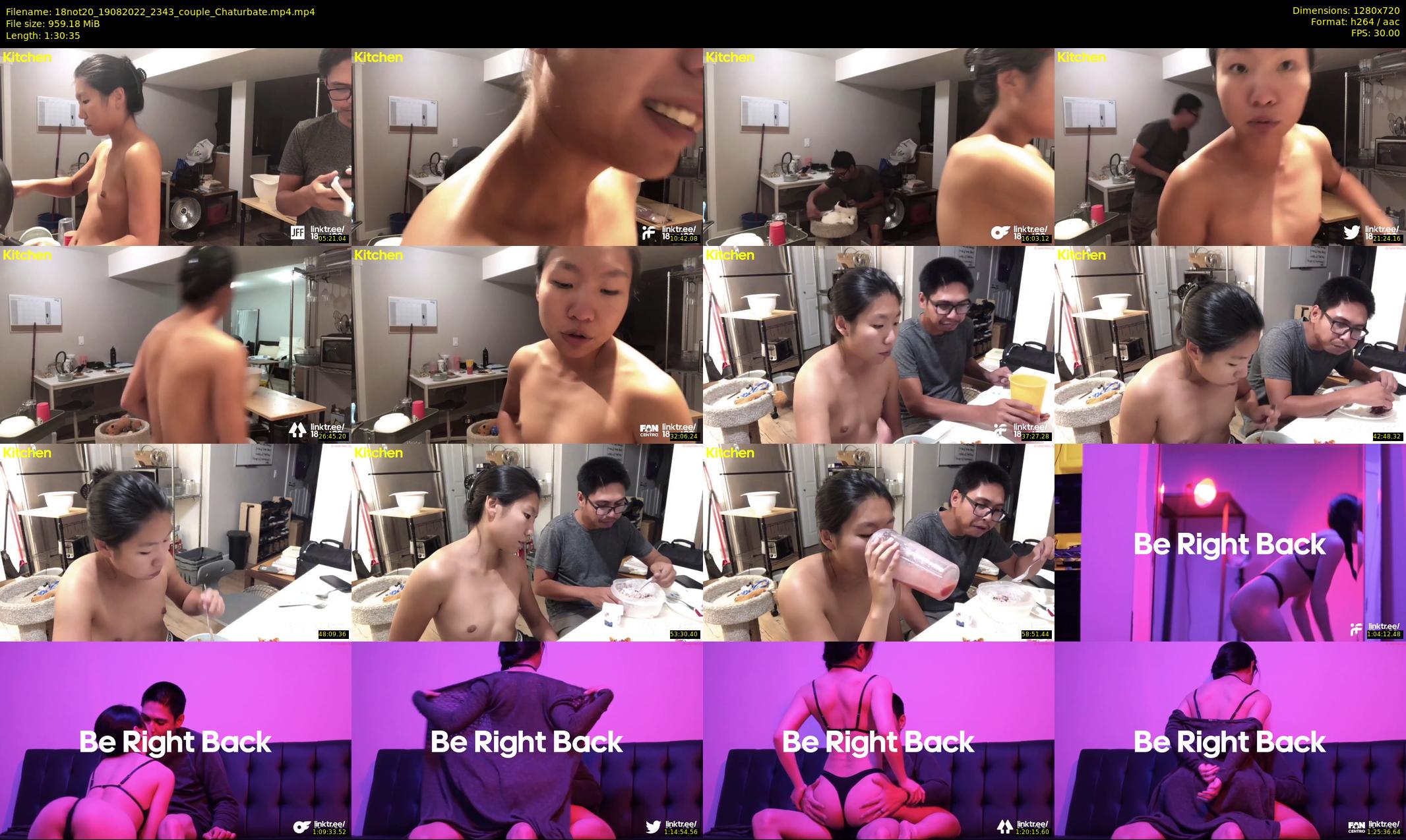 18not20 — 91 minute Chaturbate couple cam show recording, 720p, Aug 19, 2022