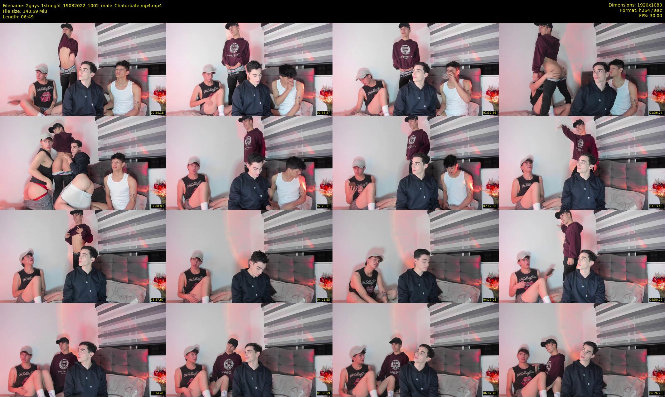 2gays_1straight — 7 minute Chaturbate male cam show recording, 1080p, Aug 19, 2022
