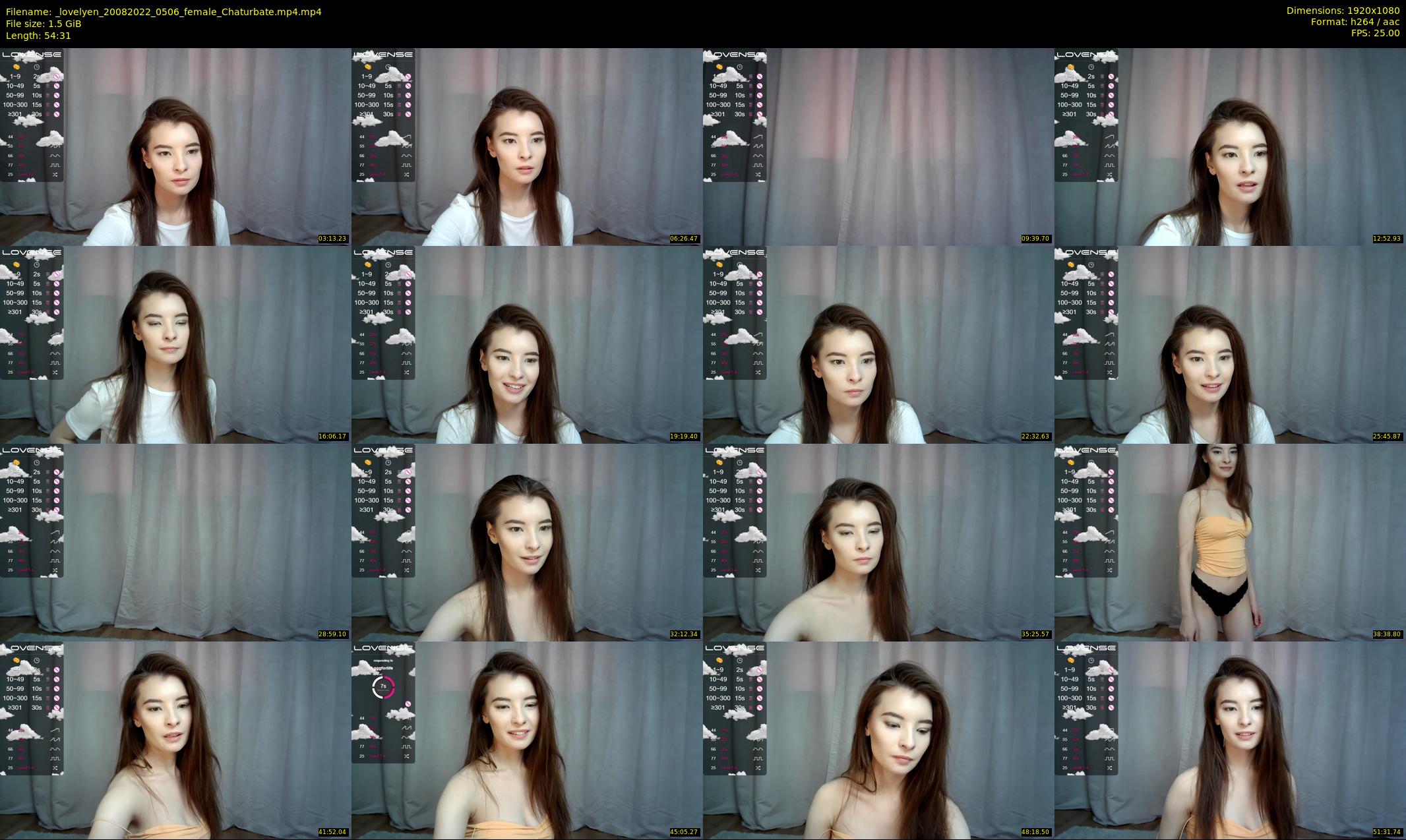 _lovelyen — 55 minute Chaturbate female cam show recording, 1080p, Aug 20, 2022