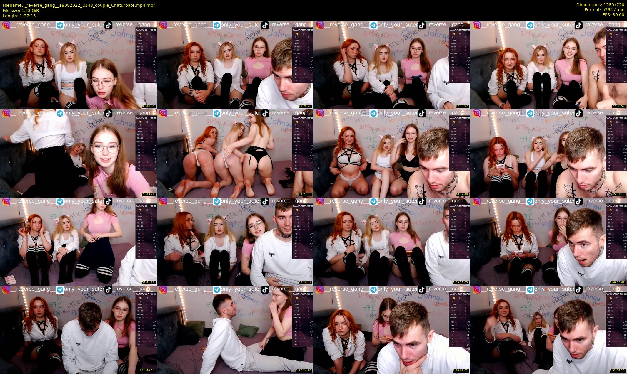 _reverse_gang_ — 98 minute Chaturbate couple cam show recording, 720p, Aug 19, 2022