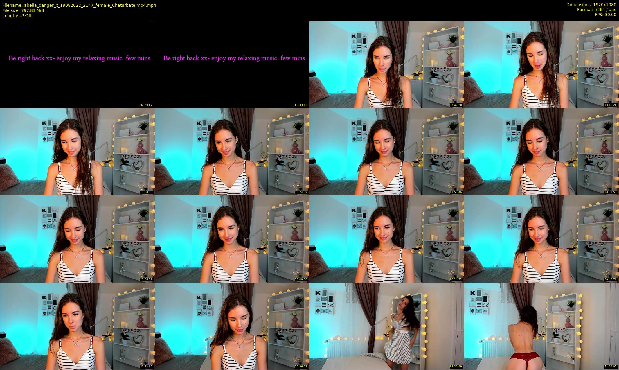 abella_danger_x — 44 minute Chaturbate female cam show recording, 1080p, Aug 19, 2022