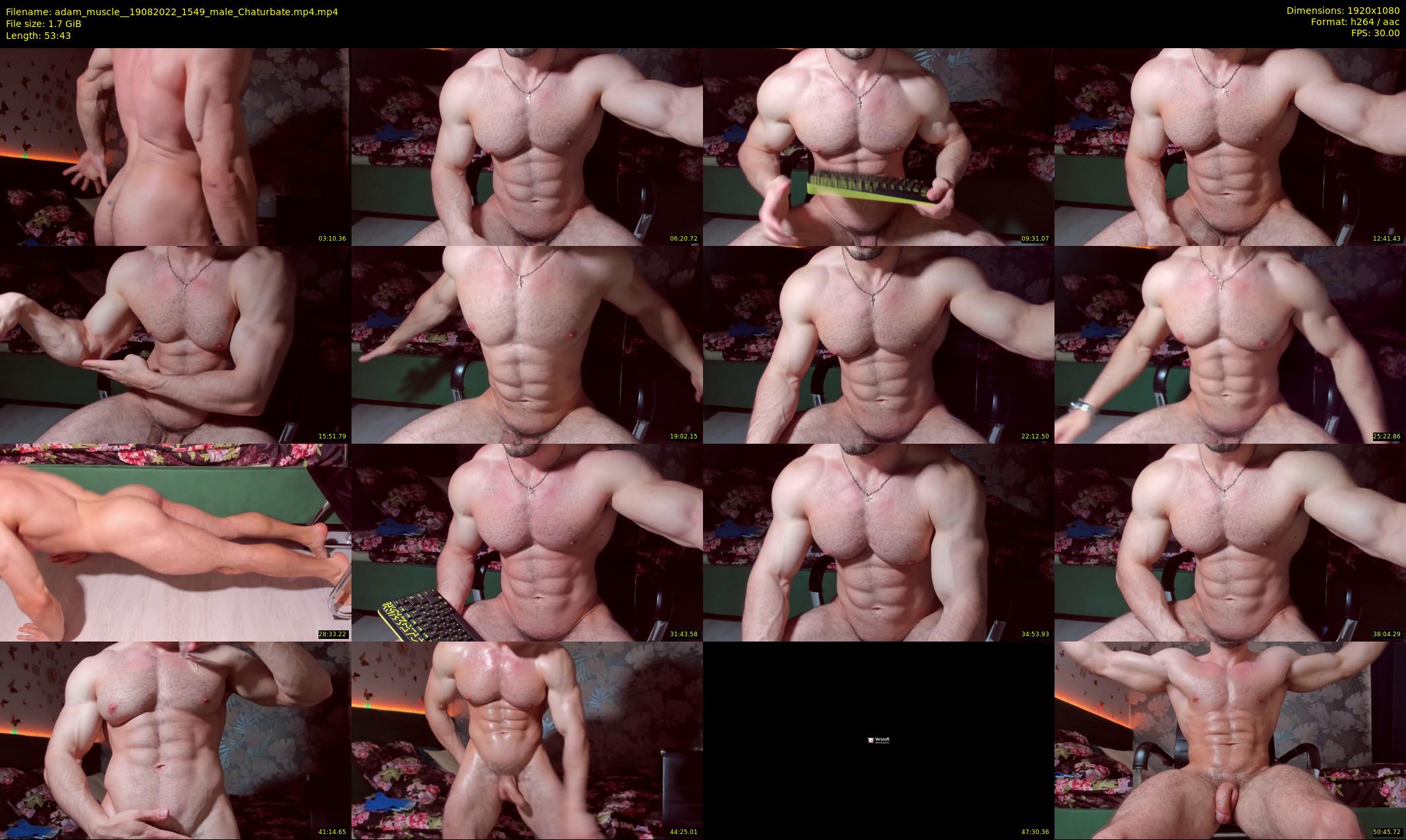 adam_muscle_ — 54 minute Chaturbate male cam show recording, 1080p, Aug 19, 2022