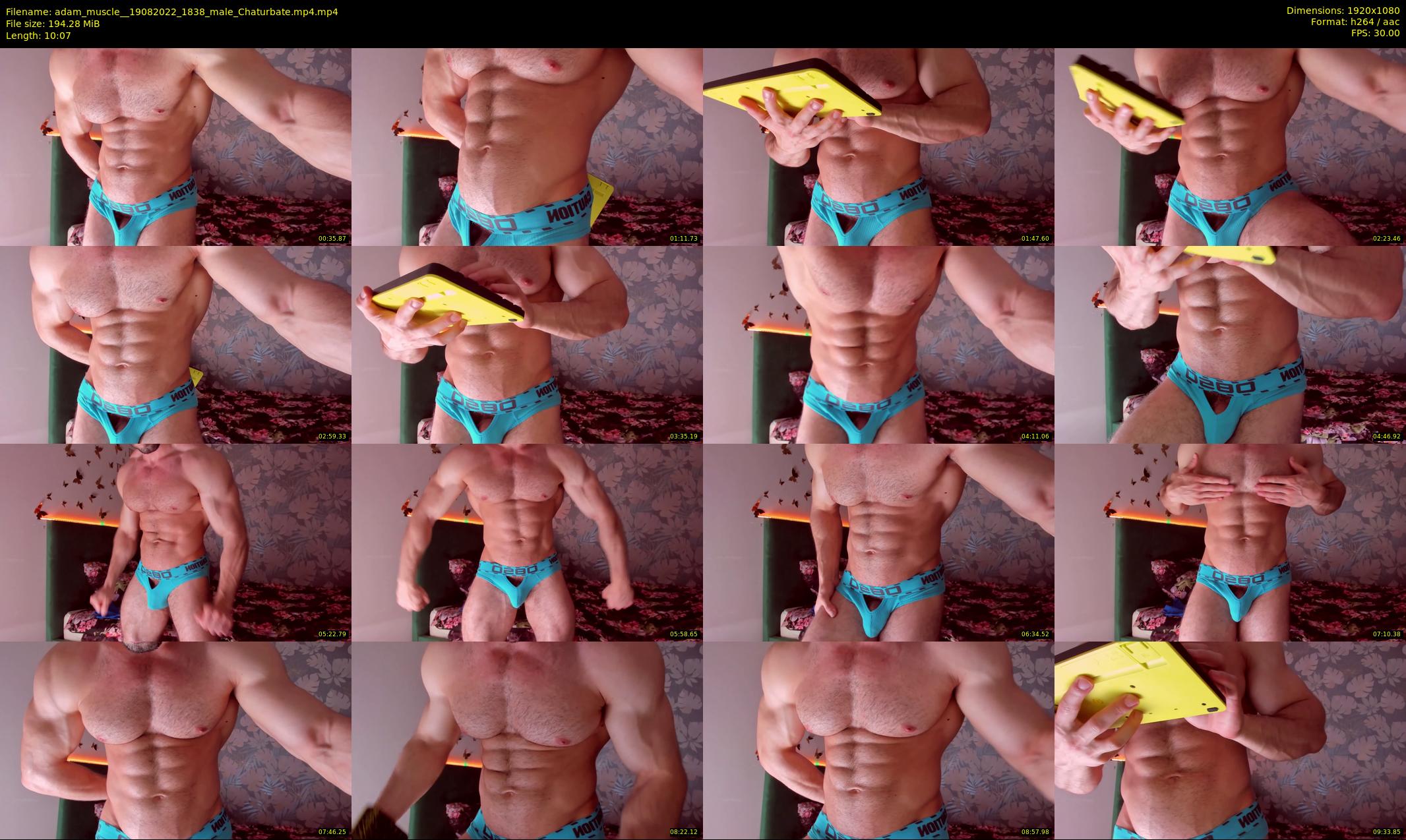 adam_muscle_ — 11 minute Chaturbate male cam show recording, 1080p, Aug 19, 2022