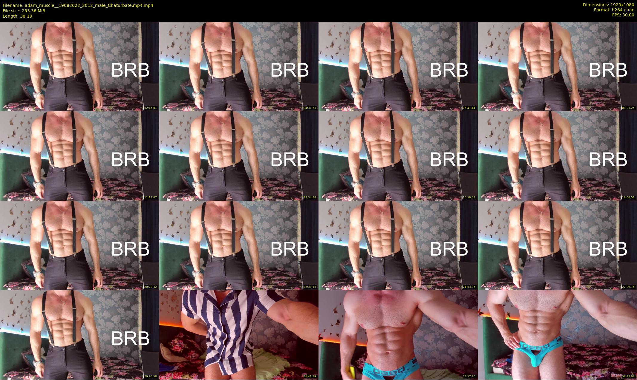 adam_muscle_ — 39 minute Chaturbate male cam show recording, 1080p, Aug 19, 2022