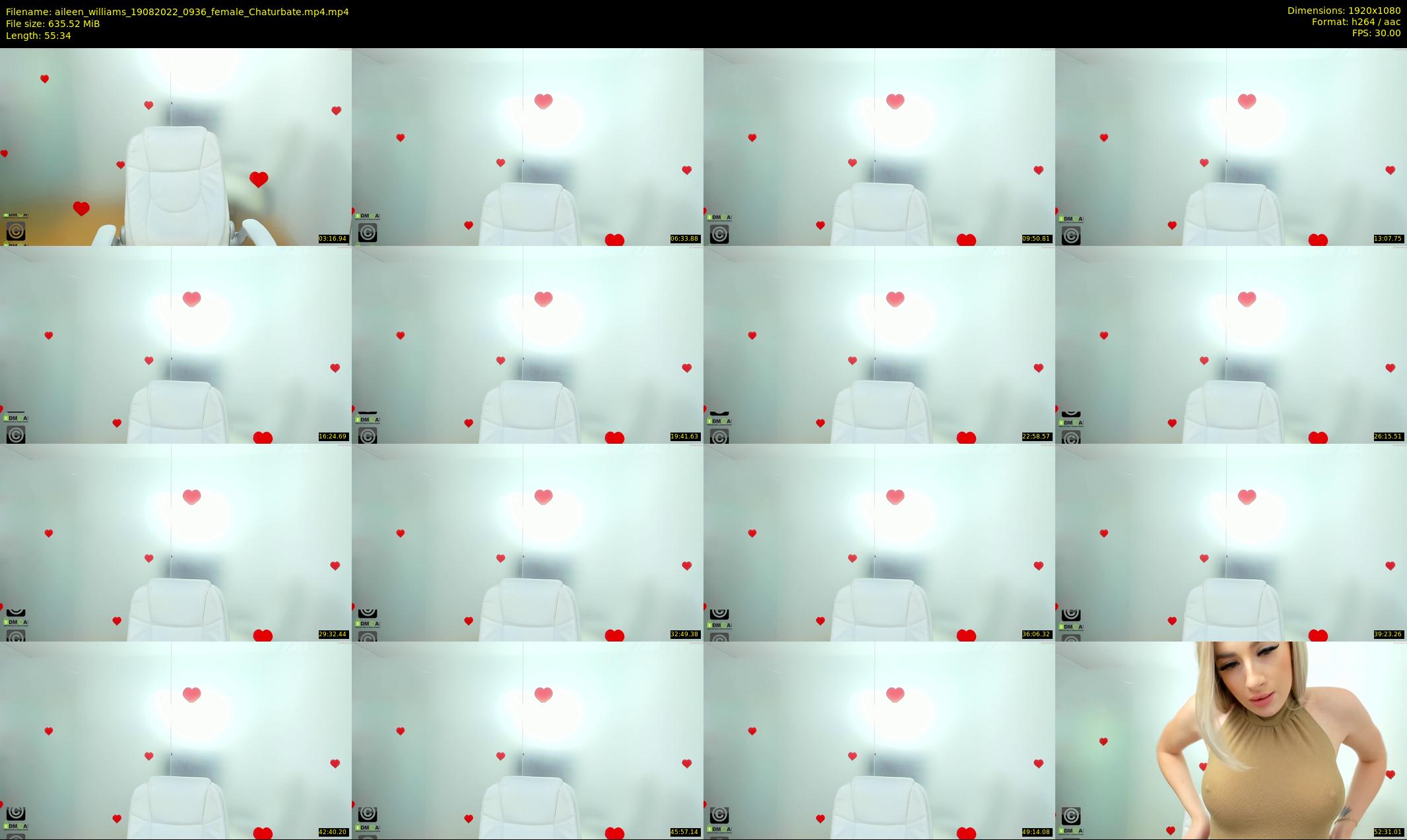 aileen_williams — 56 minute Chaturbate female cam show recording, 1080p, Aug 19, 2022
