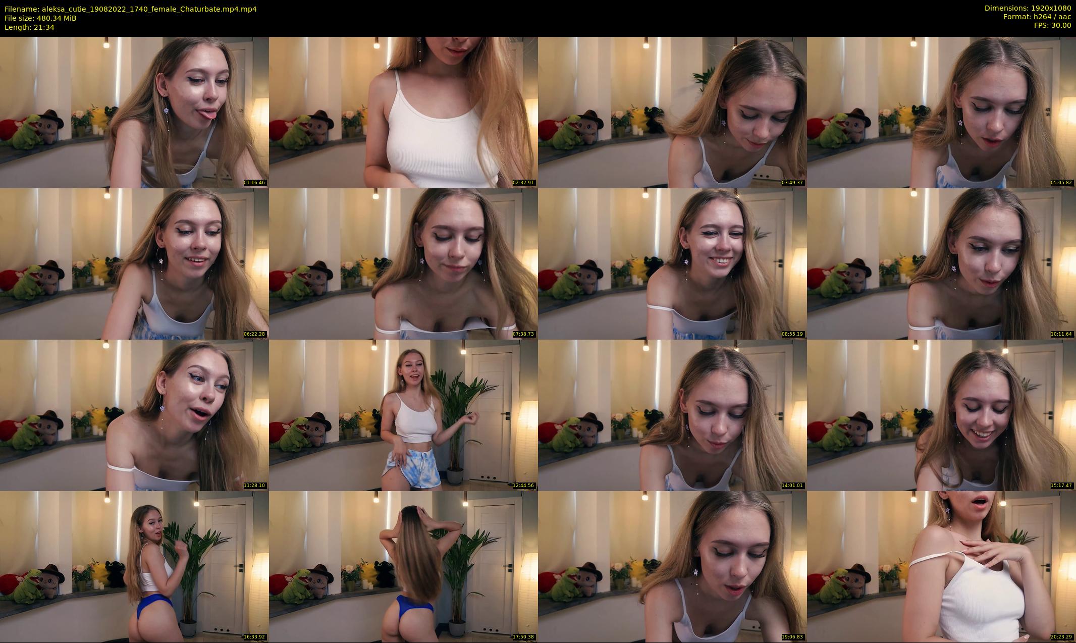 aleksa_cutie — 22 minute Chaturbate female cam show recording, 1080p, Aug 19, 2022