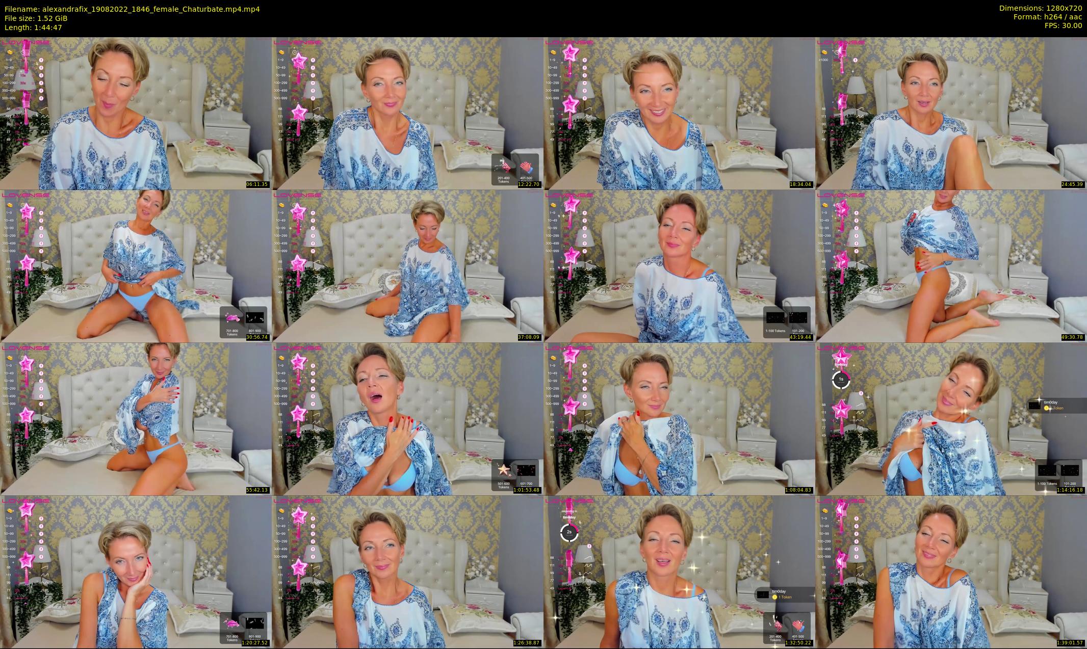 alexandrafix — 105 minute Chaturbate female cam show recording, 720p, Aug 19, 2022
