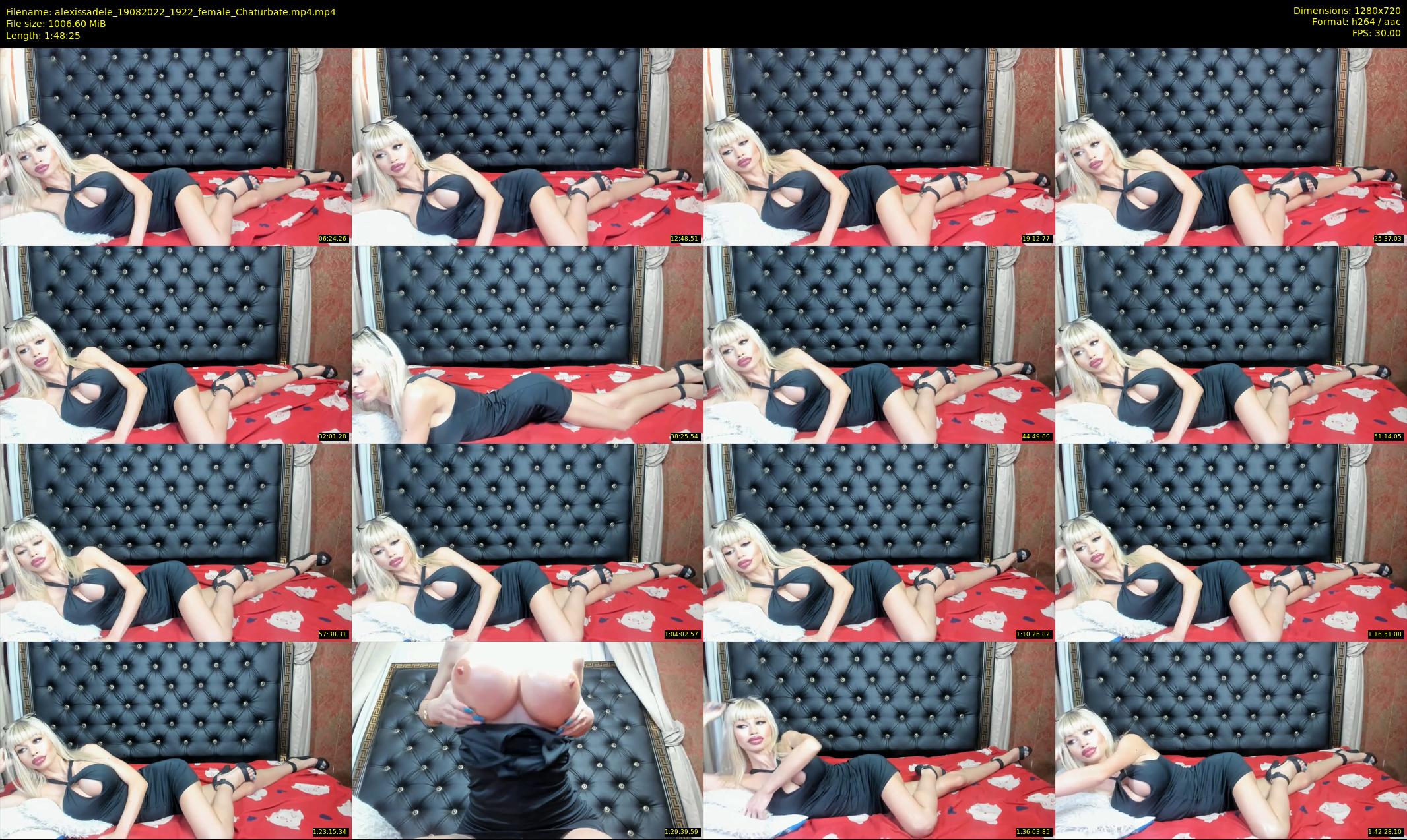 alexissadele — 109 minute Chaturbate female cam show recording, 720p, Aug 19, 2022