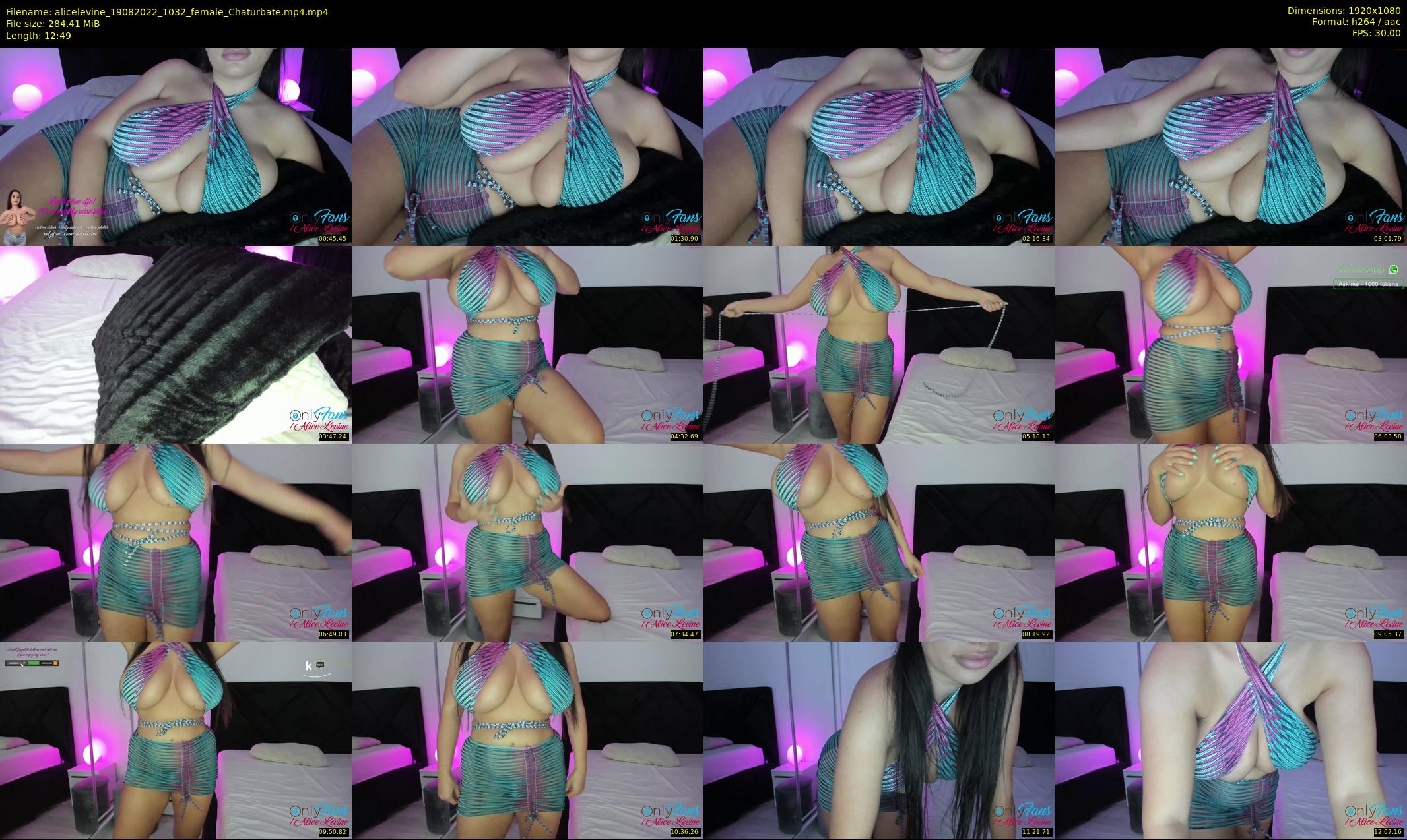 alicelevine — 13 minute Chaturbate female cam show recording, 1080p, Aug 19, 2022