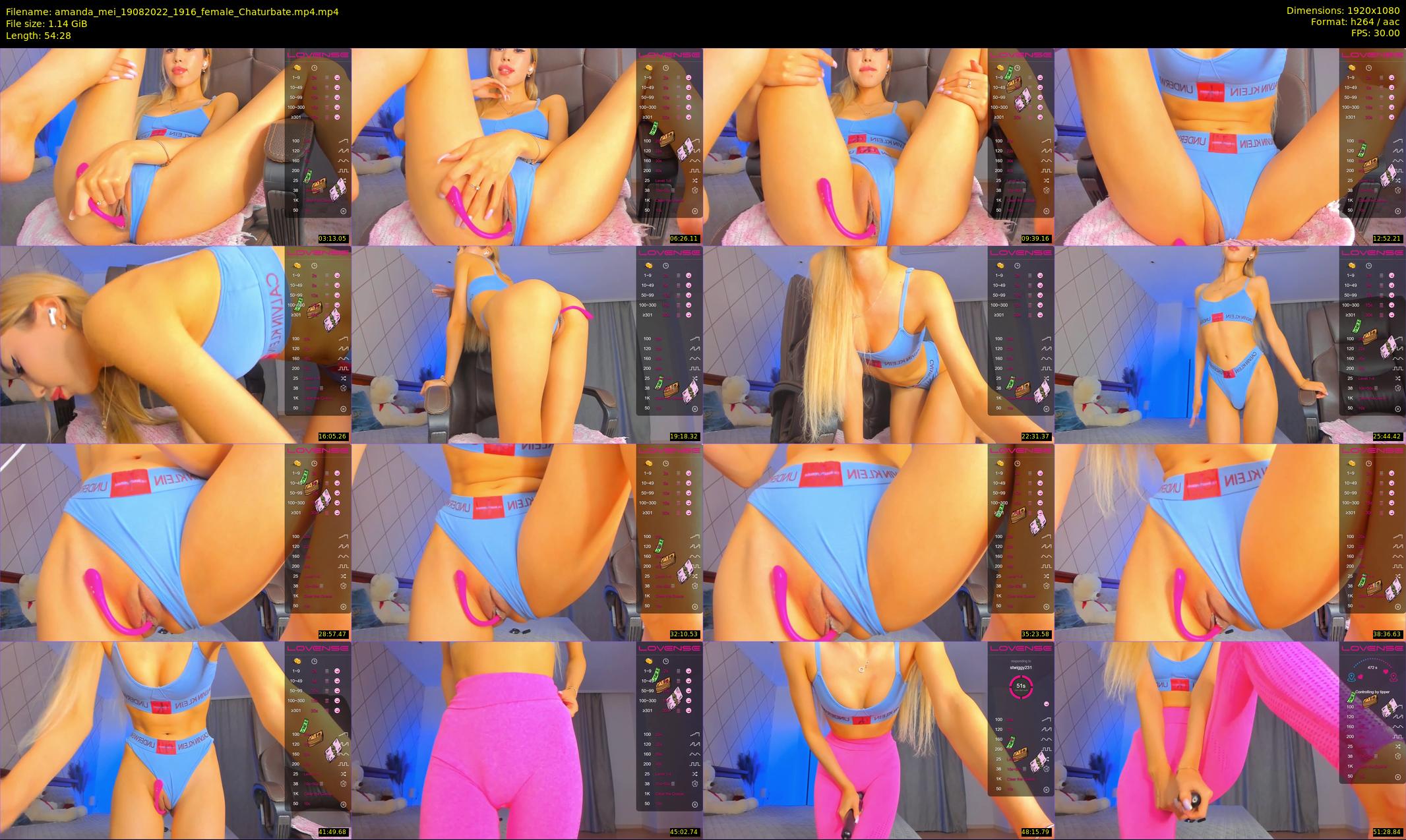 amanda_mei — 55 minute Chaturbate female cam show recording, 1080p, Aug 19, 2022