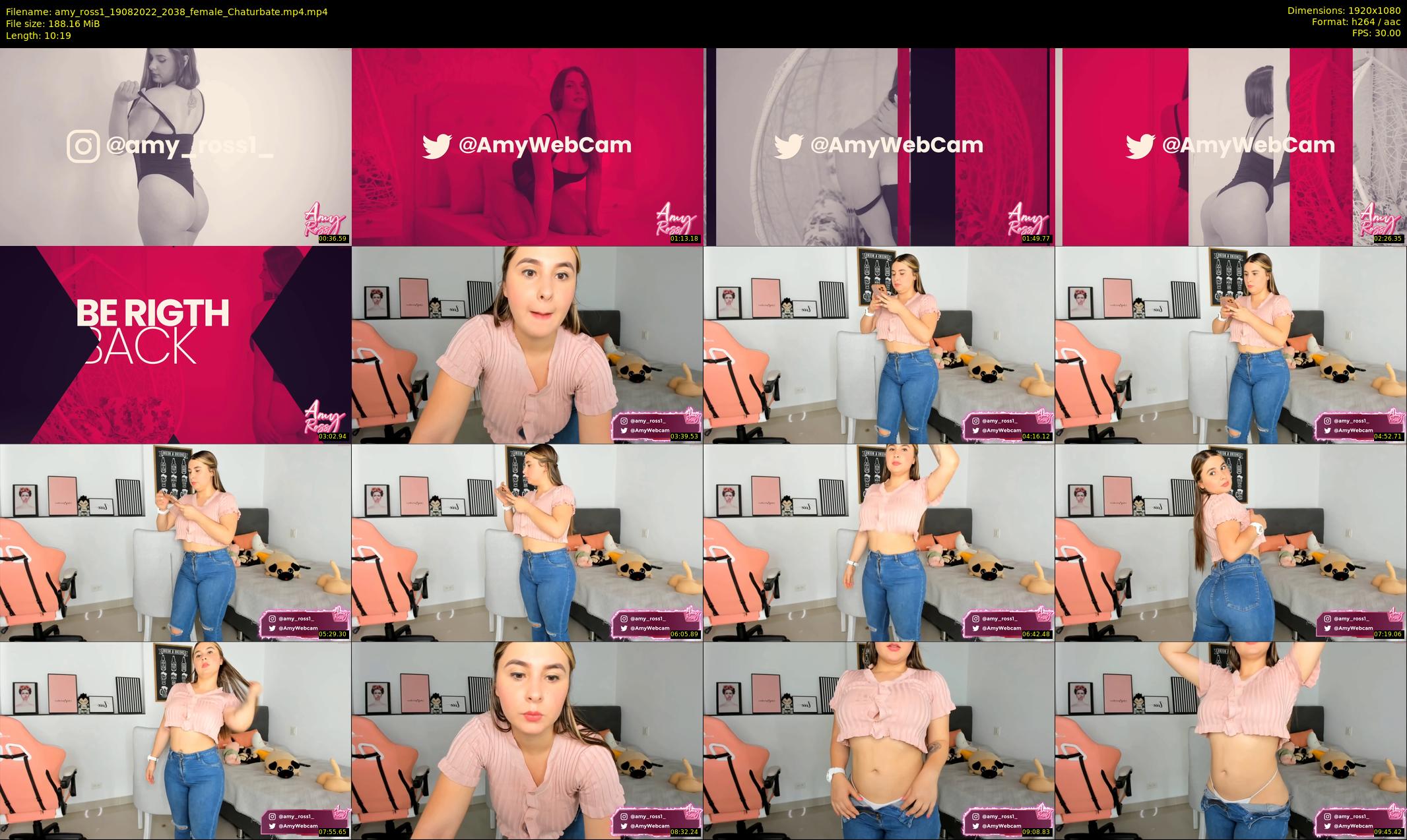 amy_ross1 — 11 minute Chaturbate female cam show recording, 1080p, Aug 19, 2022