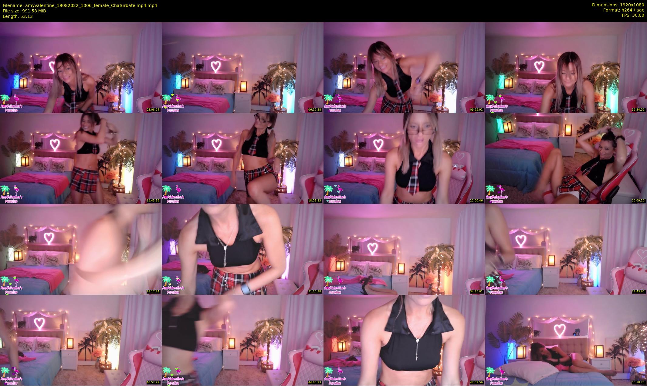 amyvalentine — 54 minute Chaturbate female cam show recording, 1080p, Aug 19, 2022