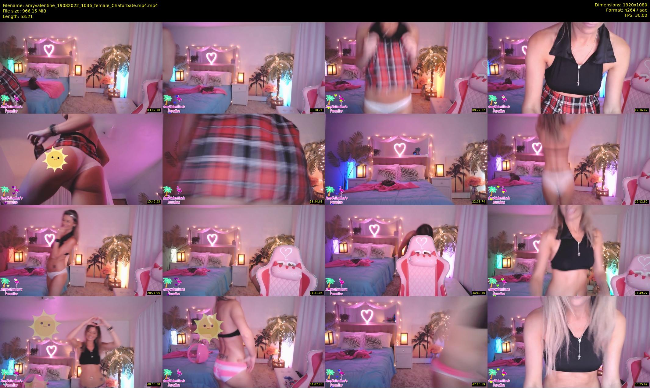 amyvalentine — 54 minute Chaturbate female cam show recording, 1080p, Aug 19, 2022