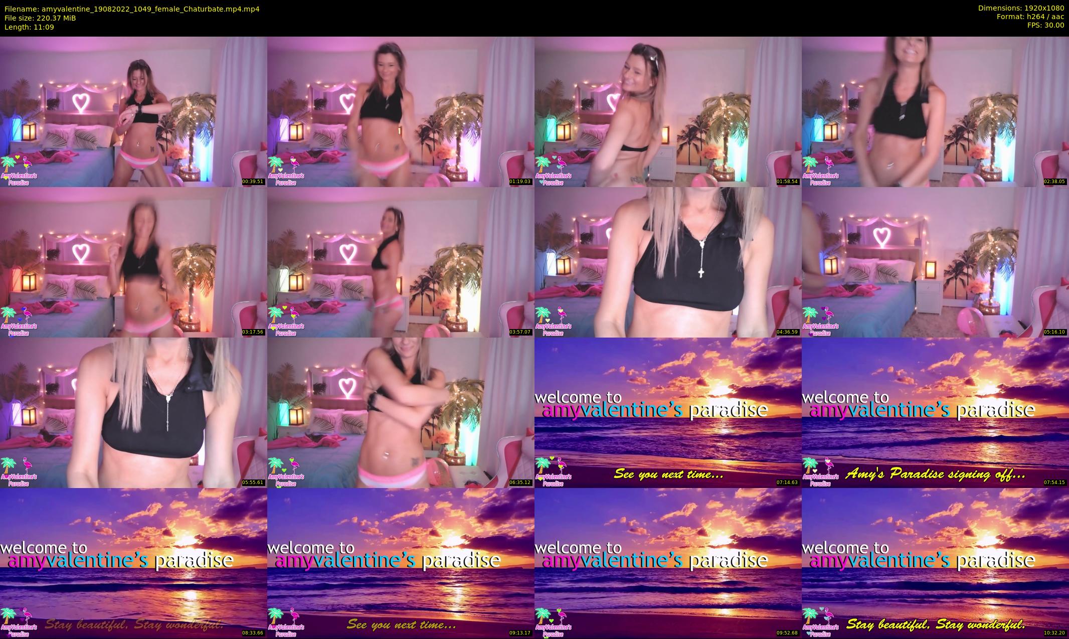 amyvalentine — 12 minute Chaturbate female cam show recording, 1080p, Aug 19, 2022