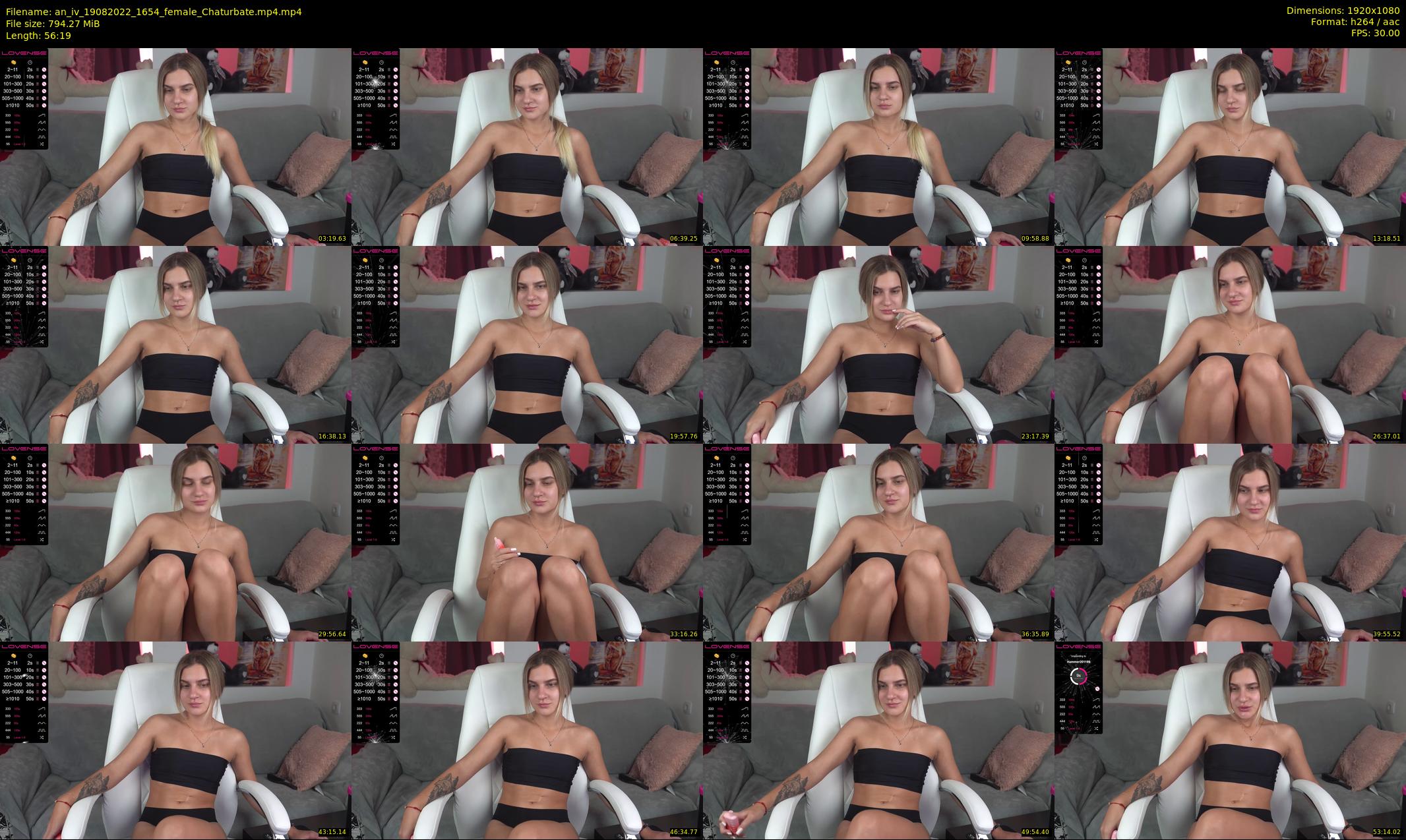 an_iv — 57 minute Chaturbate female cam show recording, 1080p, Aug 19, 2022
