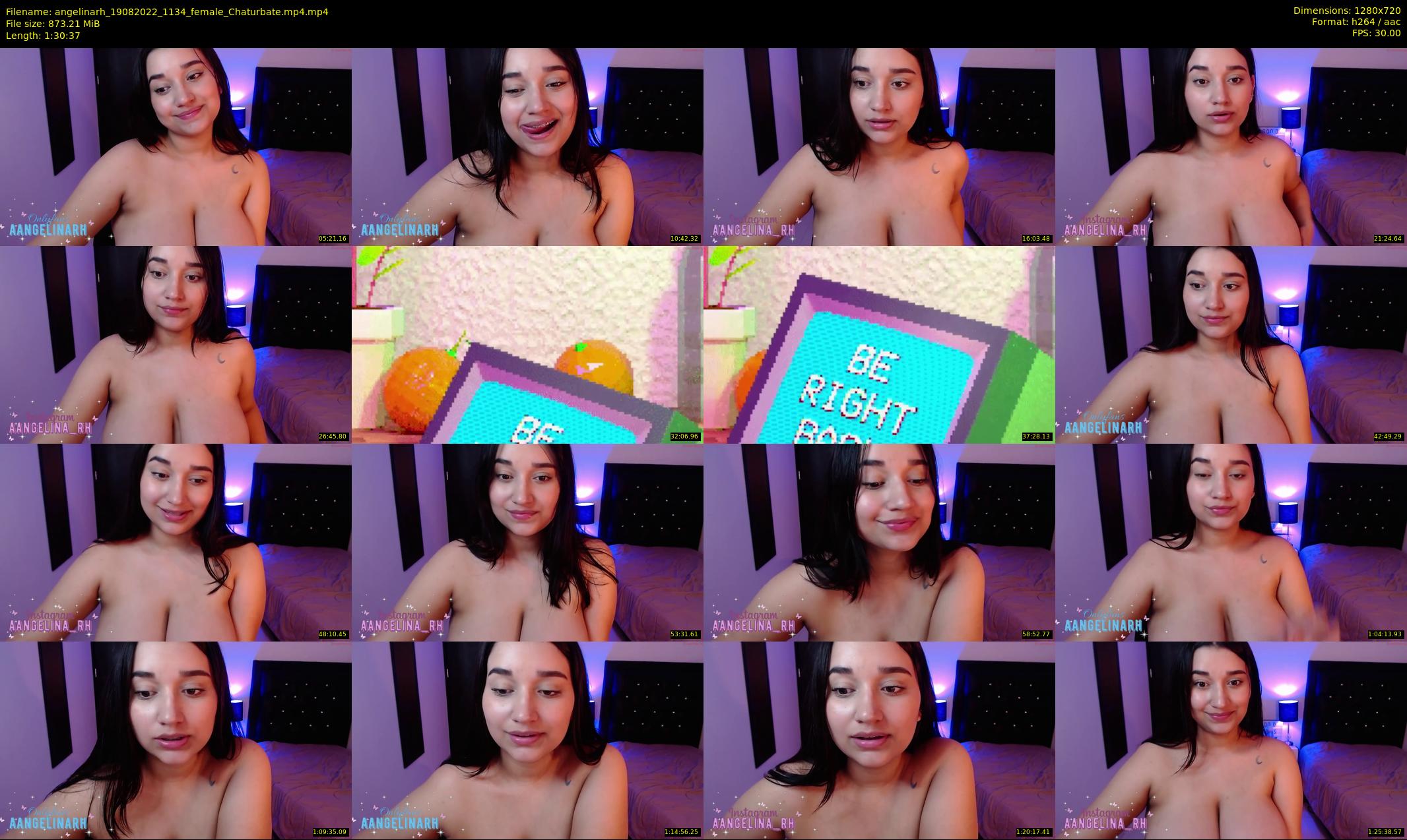 angelinarh — 91 minute Chaturbate female cam show recording, 720p, Aug 19, 2022