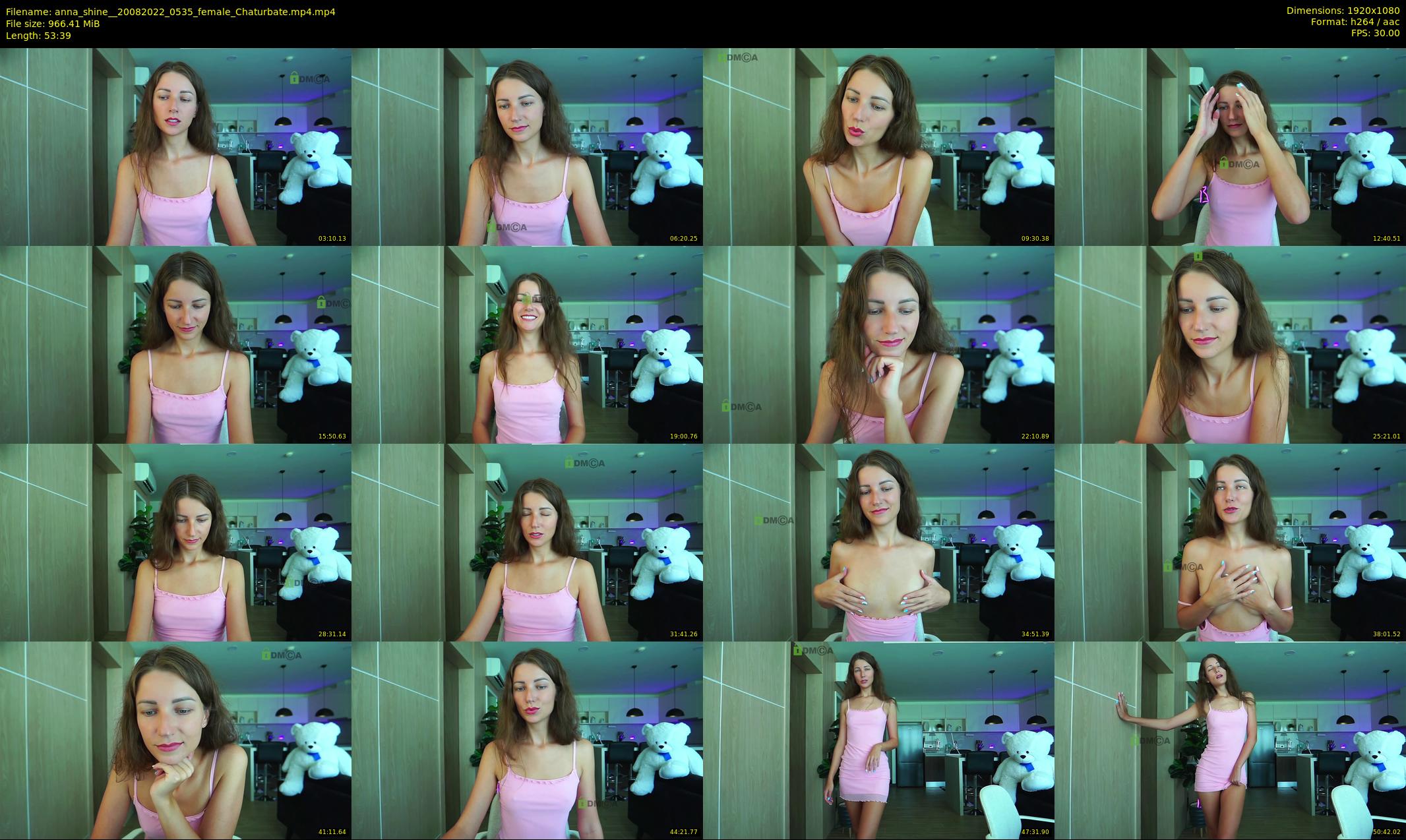 anna_shine_ — 54 minute Chaturbate female cam show recording, 1080p, Aug 20, 2022