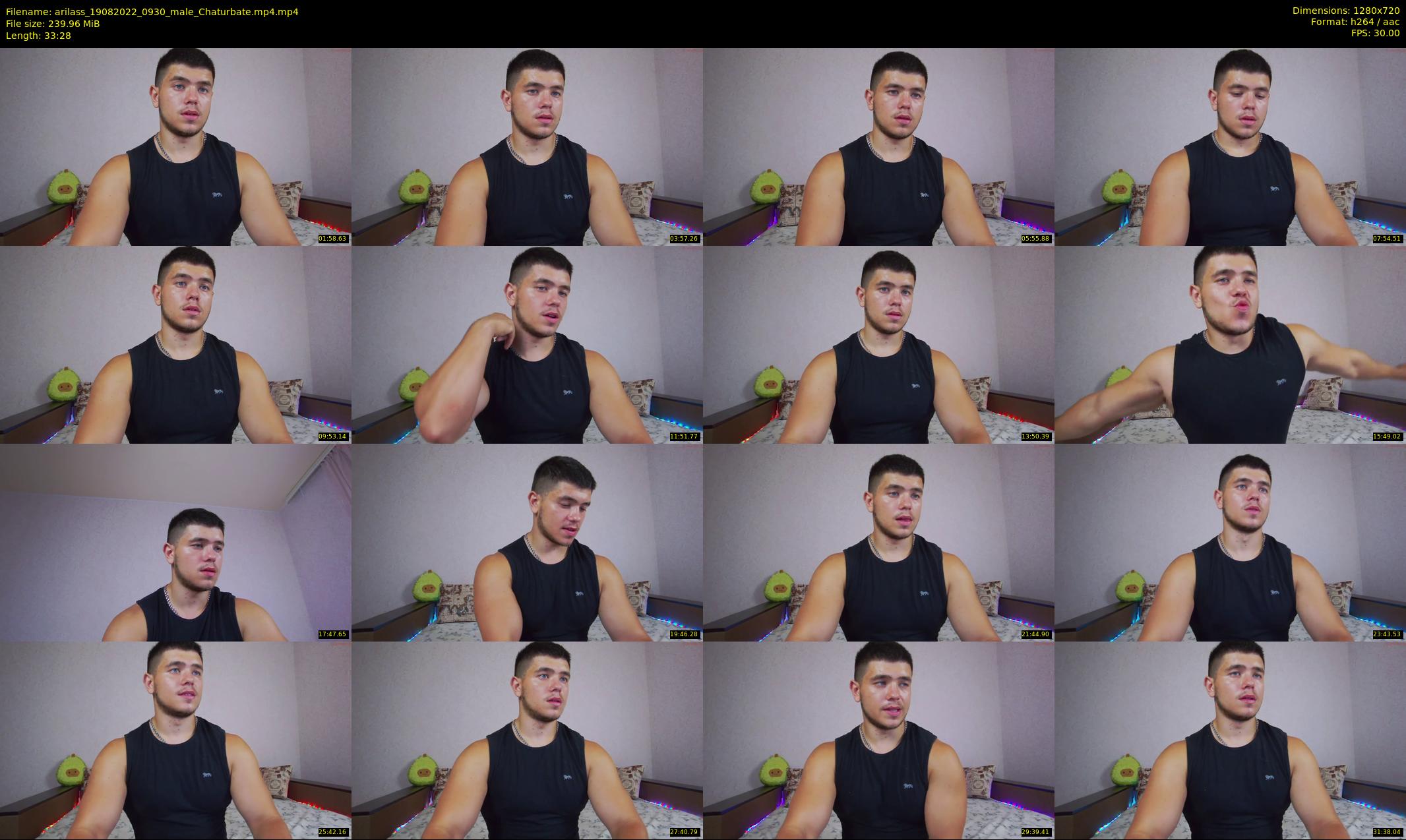 arilass — 34 minute Chaturbate male cam show recording, 720p, Aug 19, 2022