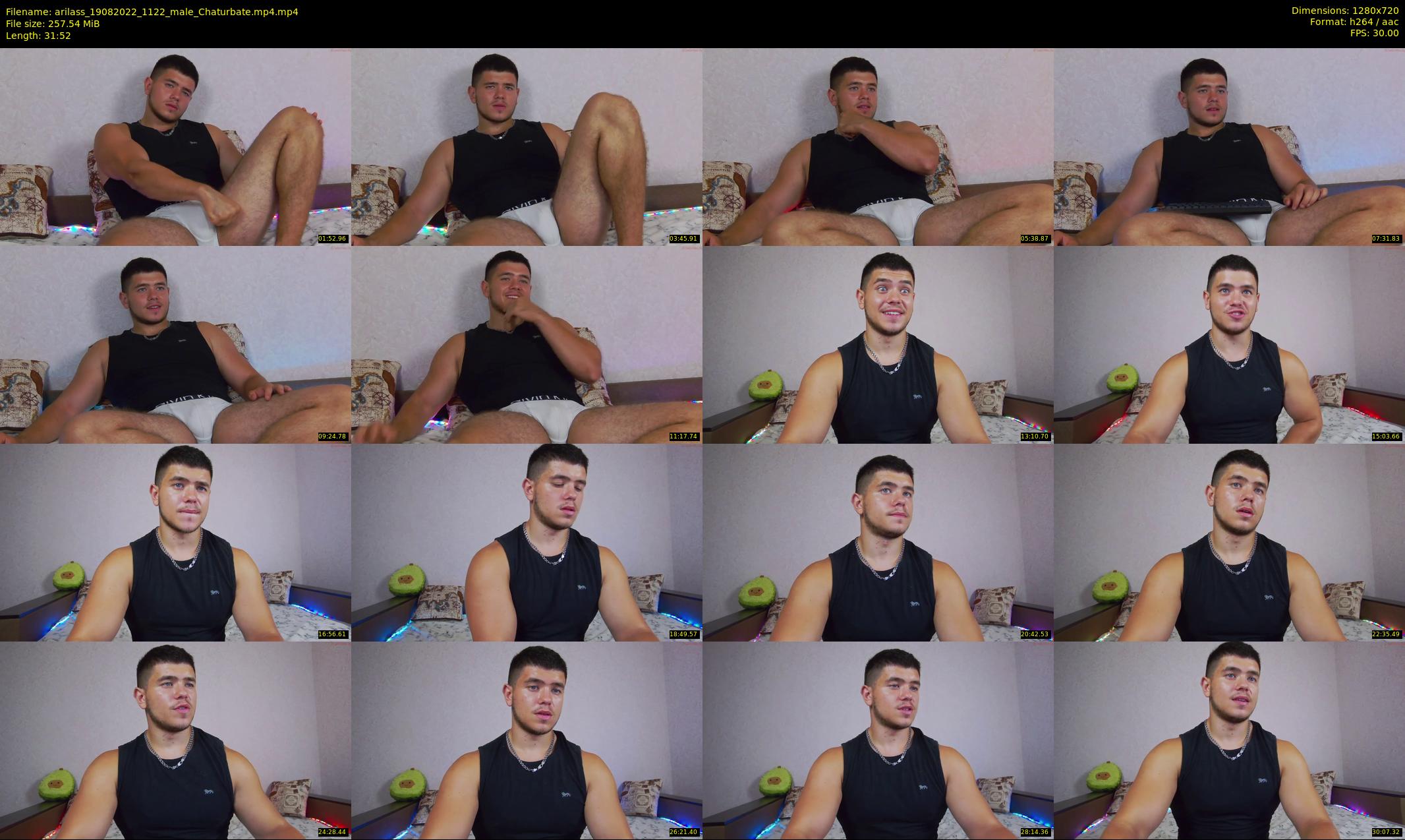 arilass — 32 minute Chaturbate male cam show recording, 720p, Aug 19, 2022