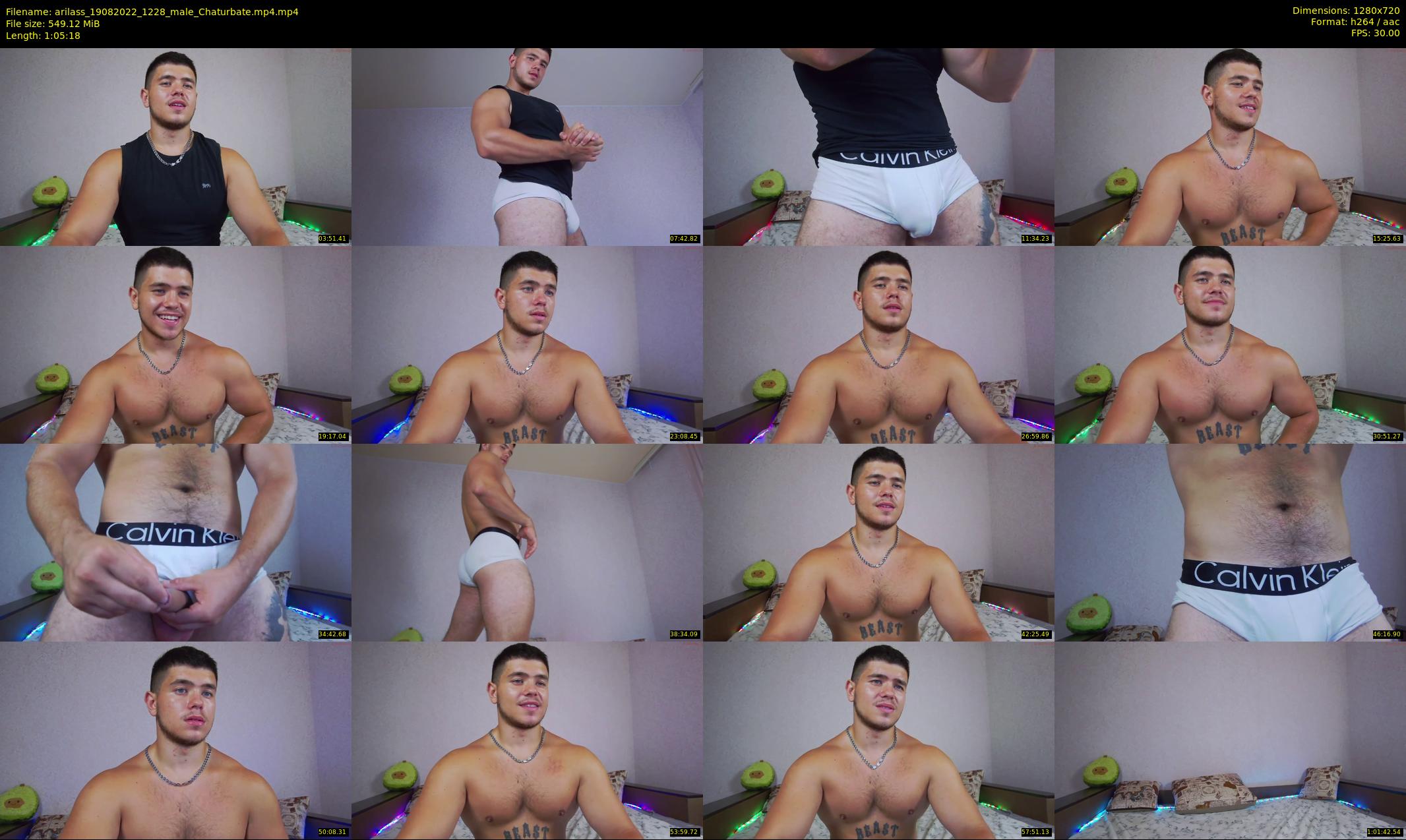 arilass — 66 minute Chaturbate male cam show recording, 720p, Aug 19, 2022