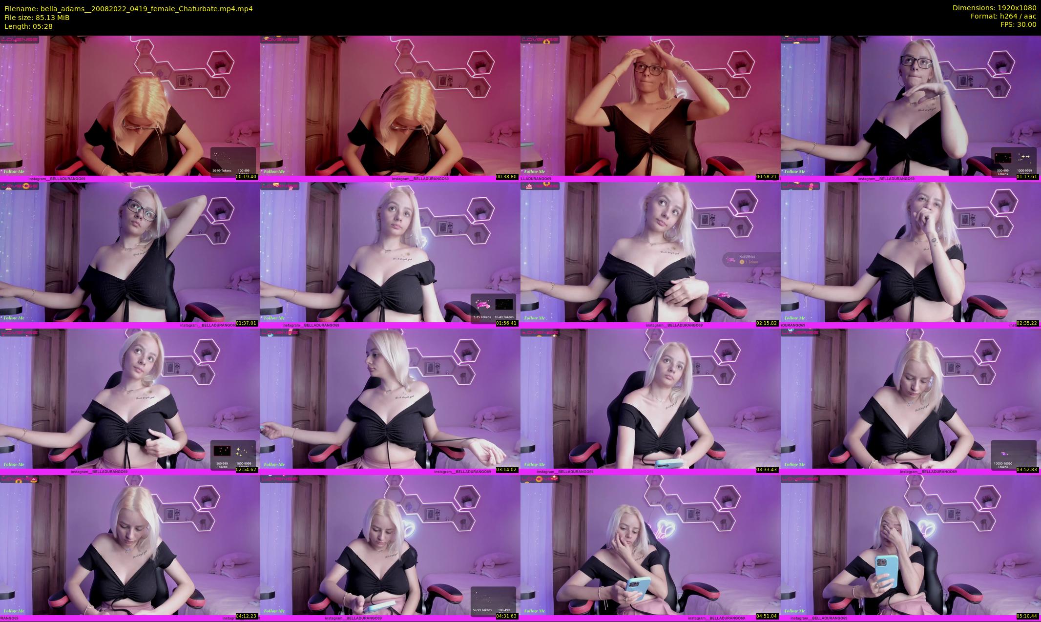 bella_adams_ — 6 minute Chaturbate female cam show recording, 1080p, Aug 20, 2022