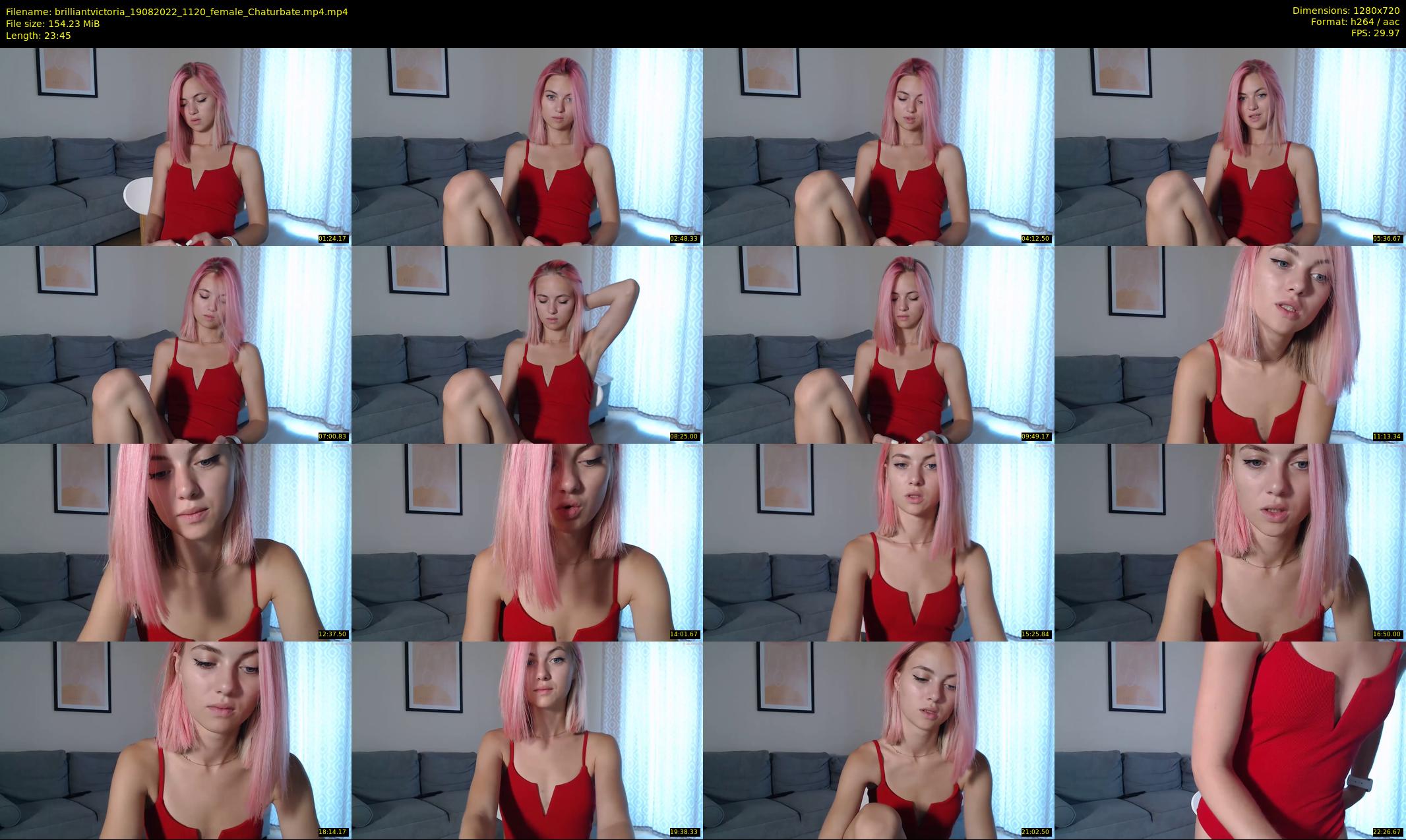 brilliantvictoria — 24 minute Chaturbate female cam show recording, 720p, Aug 19, 2022