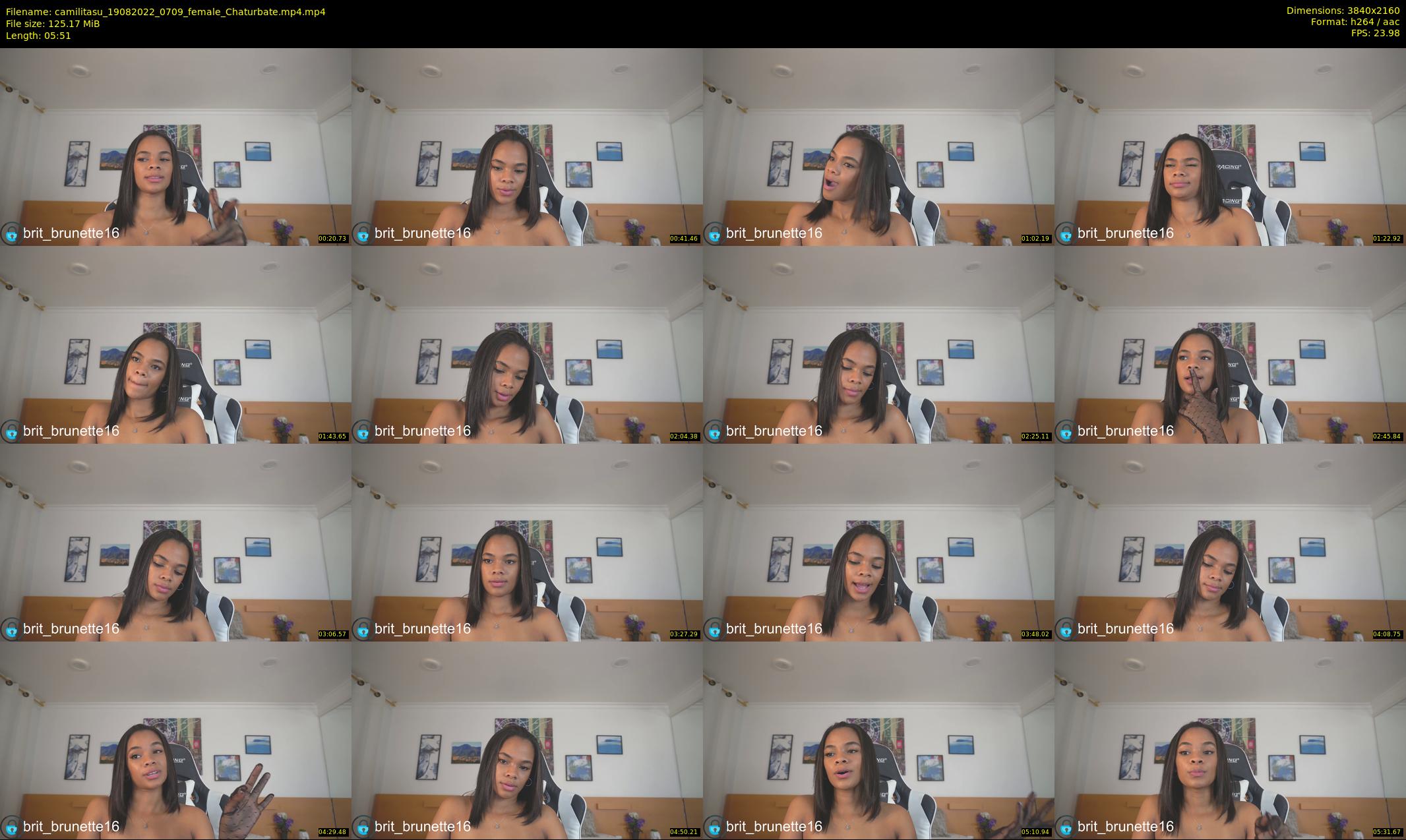 camilitasu — 6 minute Chaturbate female cam show recording, 4K, Aug 19, 2022