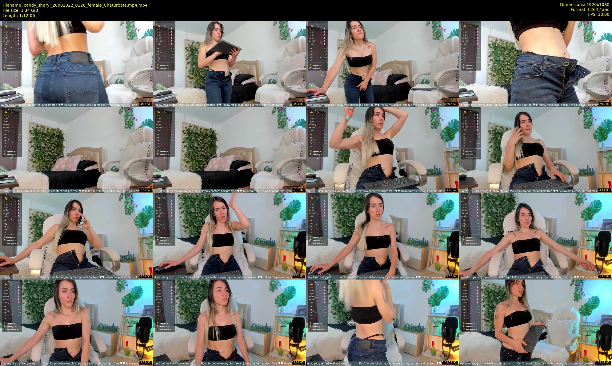 candy_sheryl — 73 minute Chaturbate female cam show recording, 1080p, Aug 20, 2022