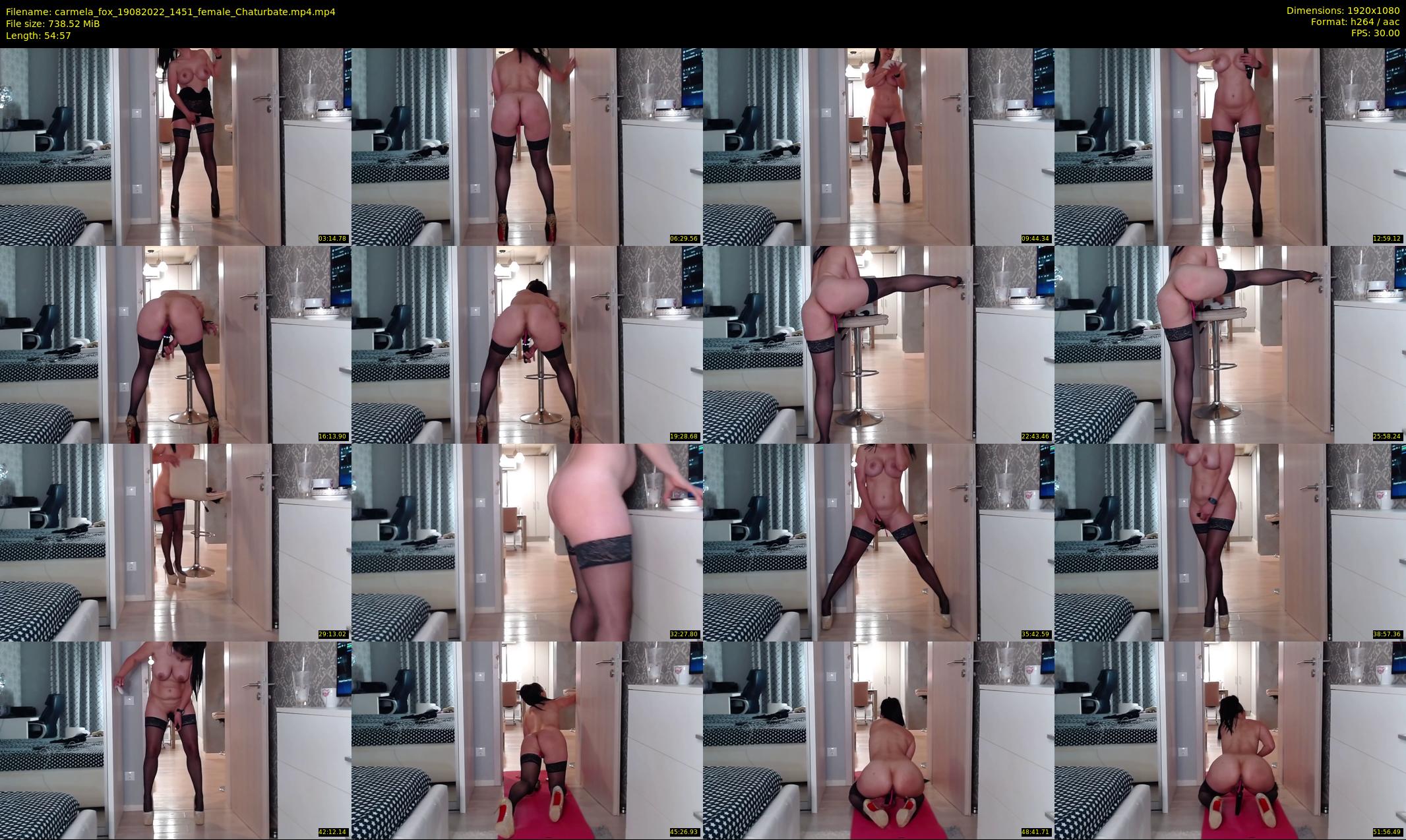 carmela_fox — 55 minute Chaturbate female cam show recording, 1080p, Aug 19, 2022