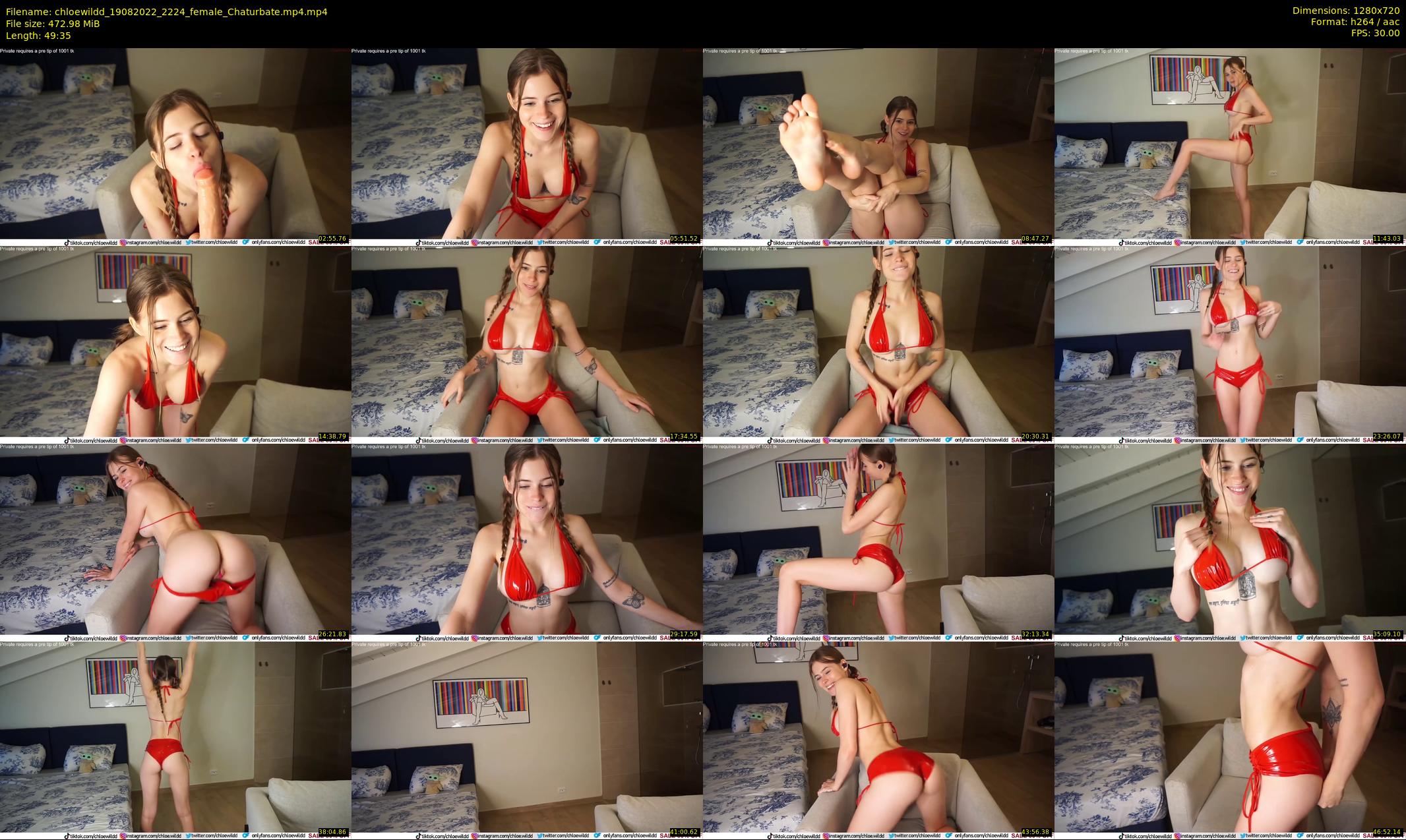 chloewildd — 50 minute Chaturbate female cam show recording, 720p, Aug 19, 2022