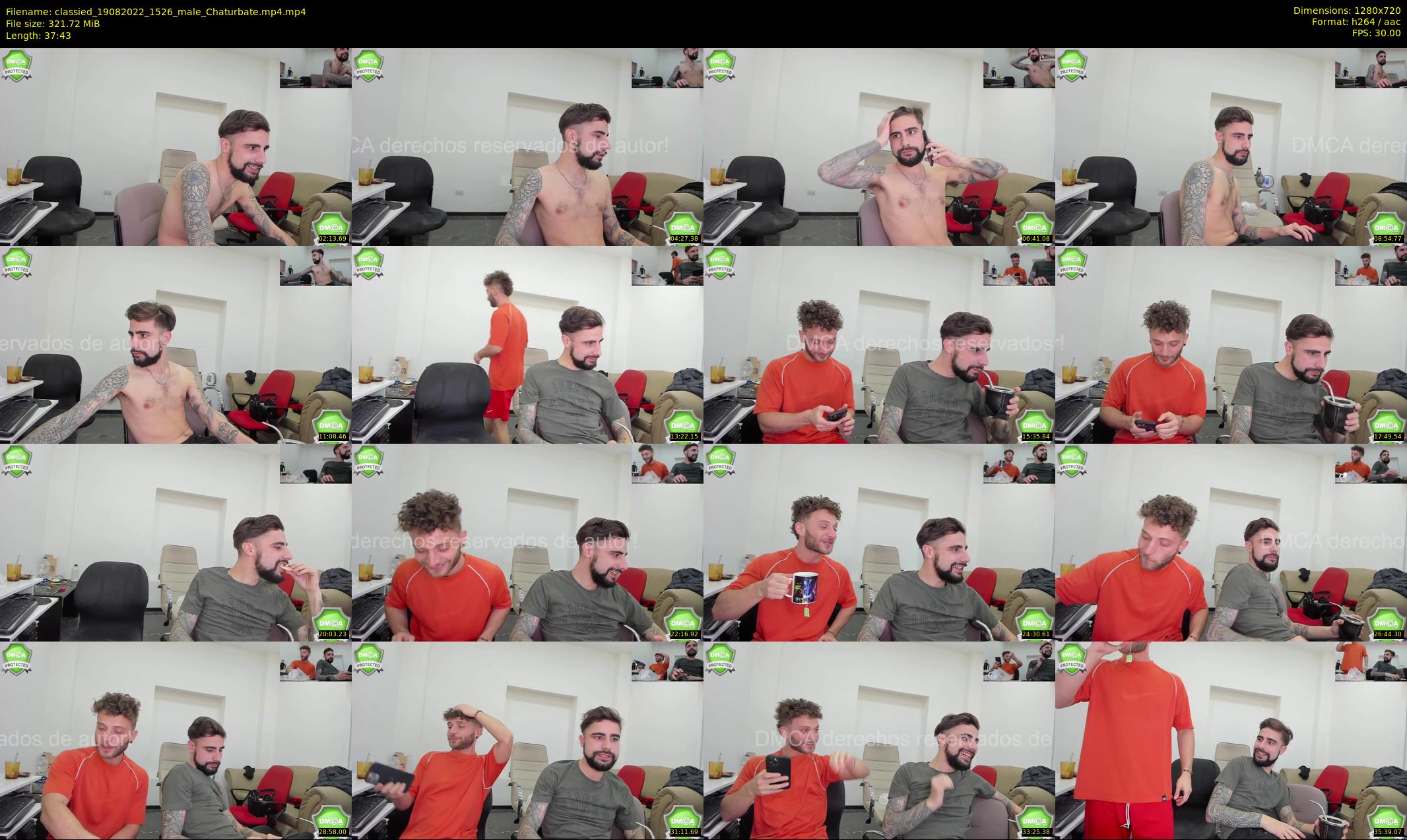 classied — 38 minute Chaturbate male cam show recording, 720p, Aug 19, 2022