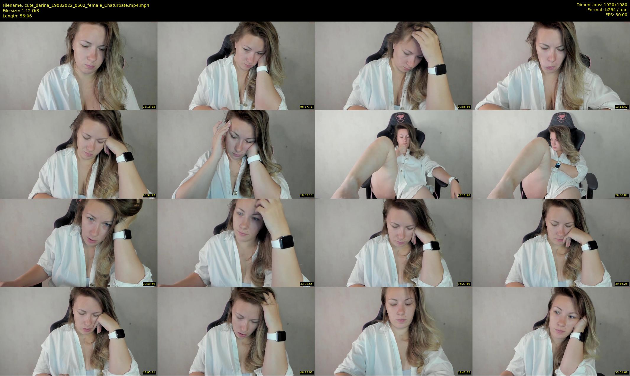 cute_darina — 57 minute Chaturbate female cam show recording, 1080p, Aug 19, 2022