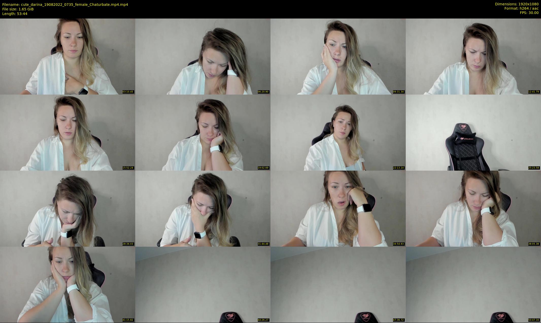 cute_darina — 54 minute Chaturbate female cam show recording, 1080p, Aug 19, 2022