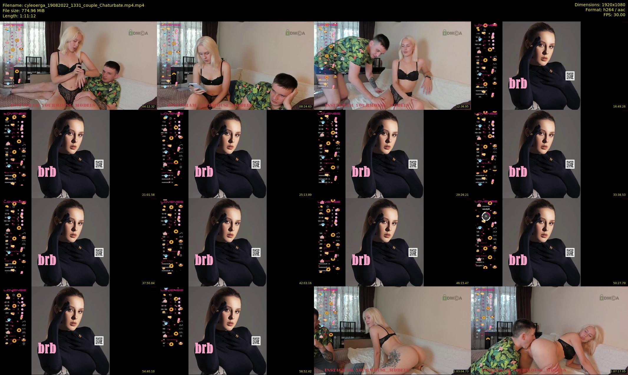 cyleoerga — 72 minute Chaturbate couple cam show recording, 1080p, Aug 19, 2022
