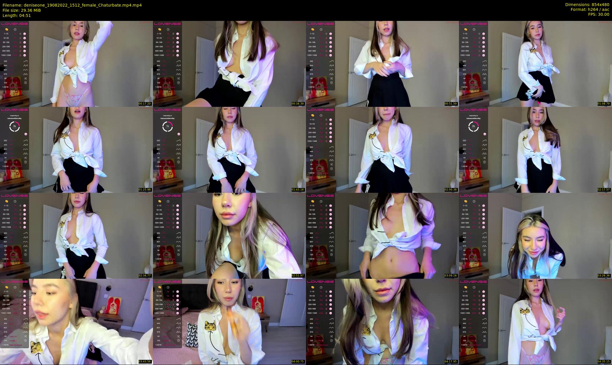deniseone — 5 minute Chaturbate female cam show recording, 480p, Aug 19, 2022