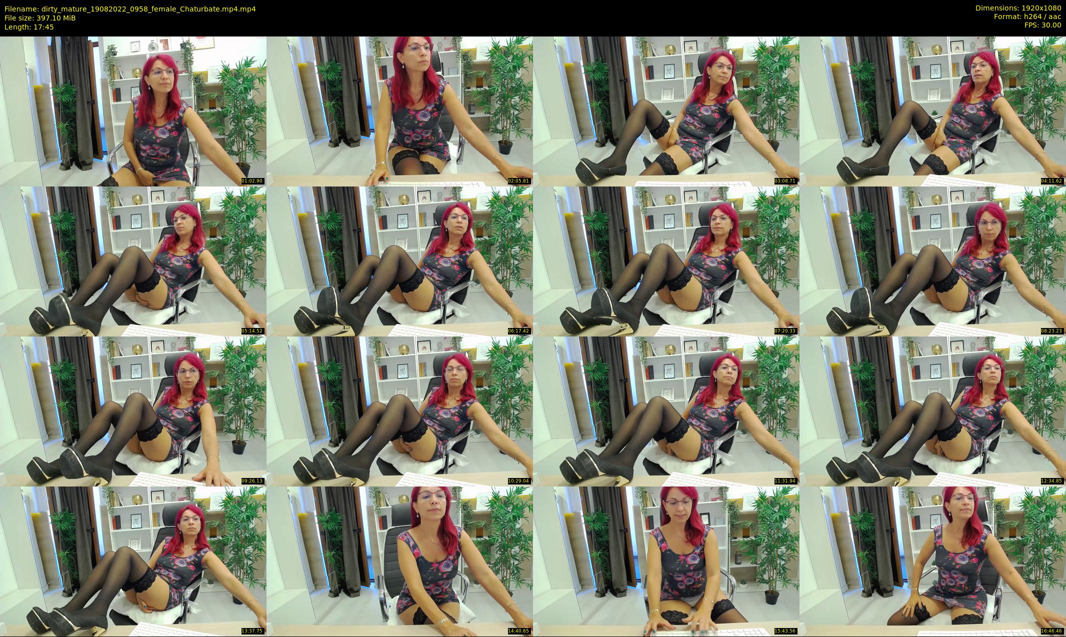 dirty_mature — 18 minute Chaturbate female cam show recording, 1080p, Aug 19, 2022