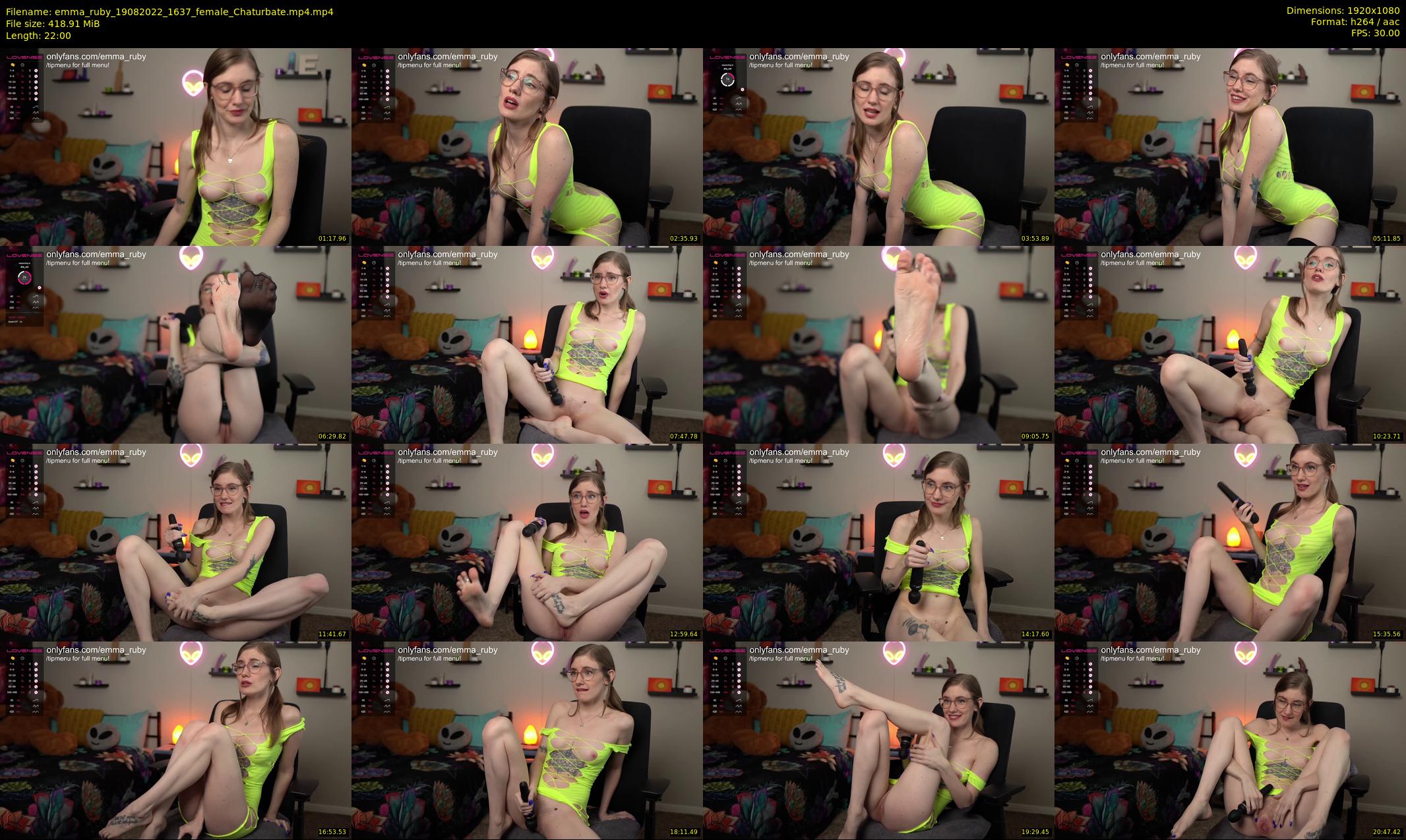 emma_ruby — 22 minute Chaturbate female cam show recording, 1080p, Aug 19, 2022