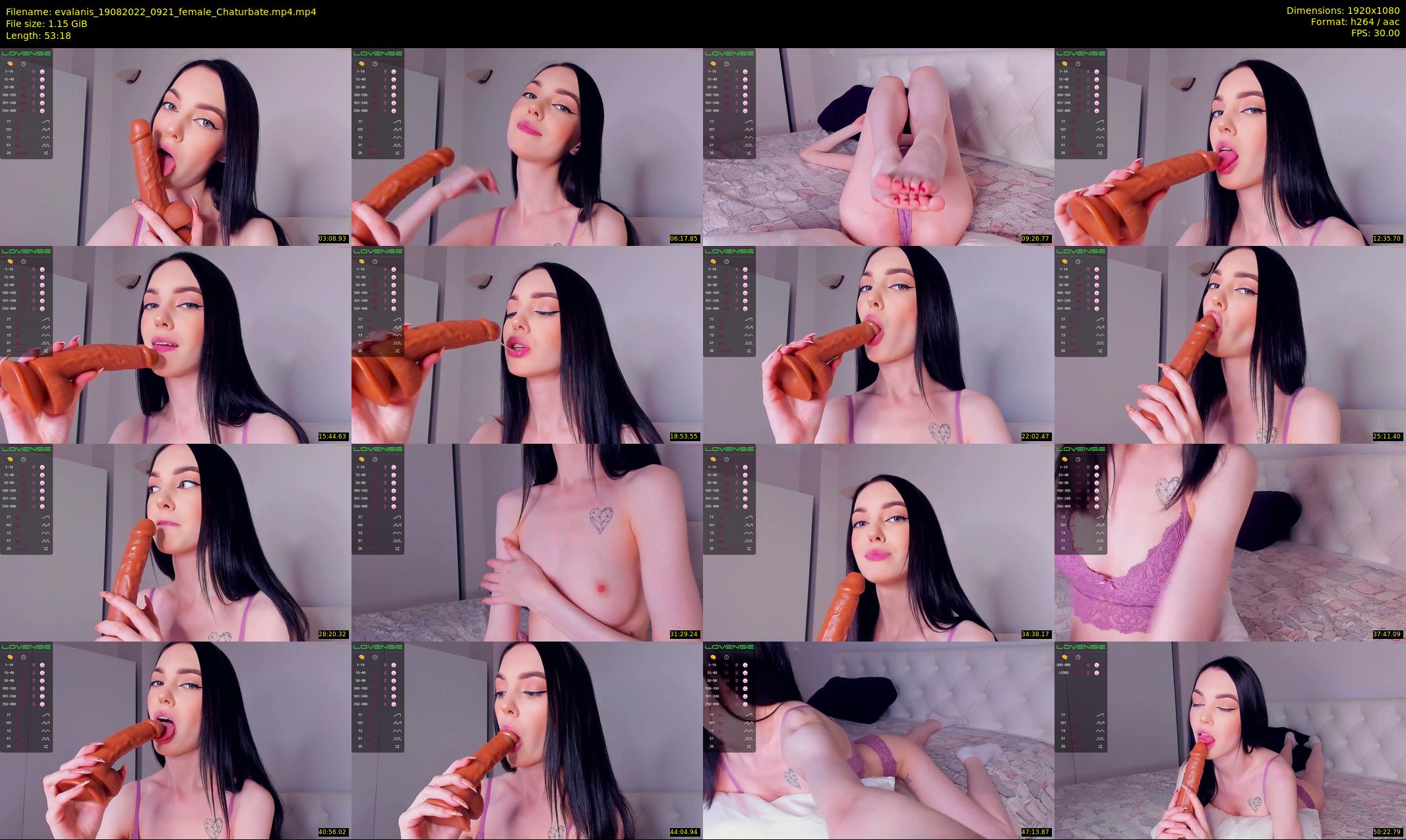 evalanis — 54 minute Chaturbate couple cam show recording, 1080p, Aug 19, 2022