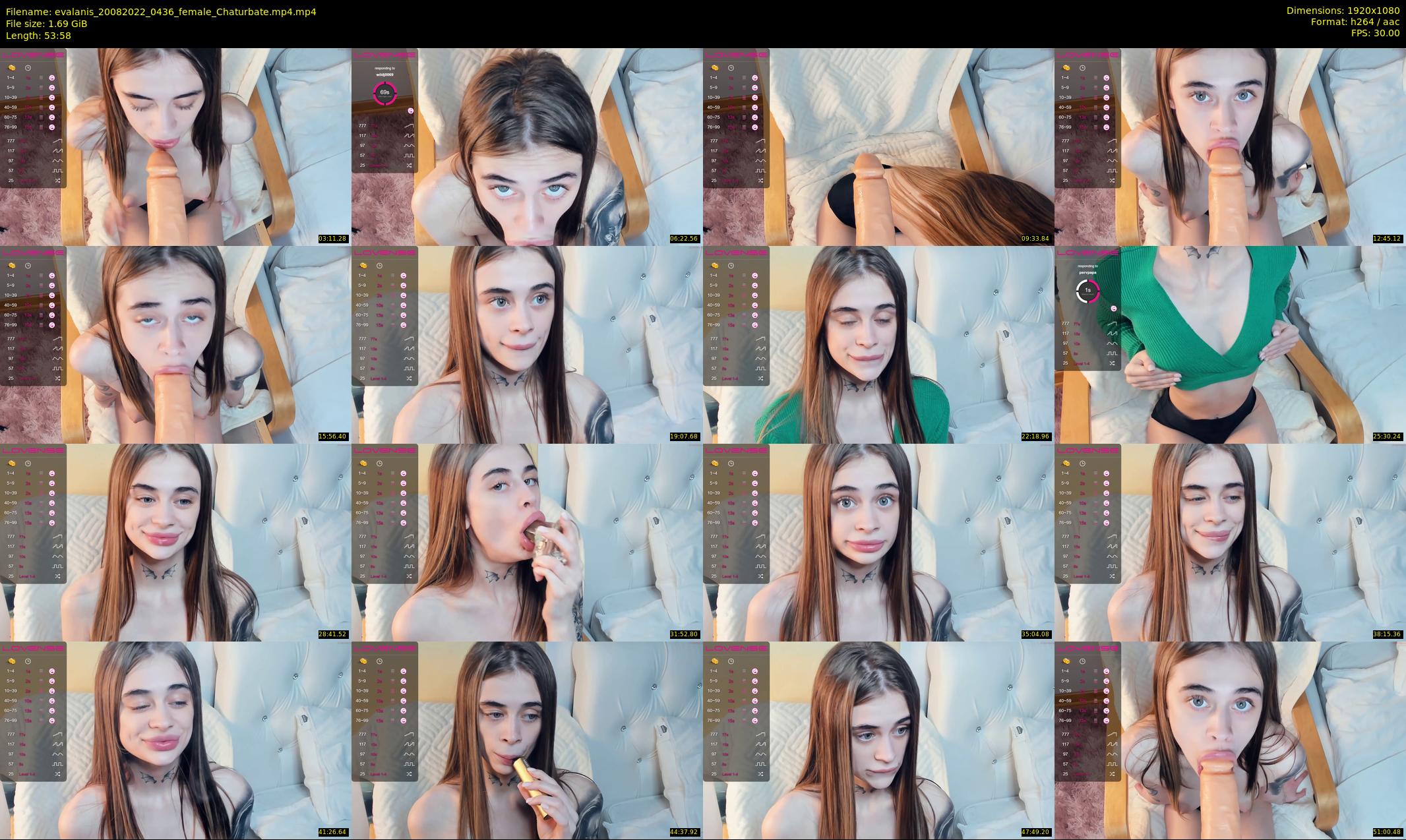 evalanis — 54 minute Chaturbate couple cam show recording, 1080p, Aug 20, 2022